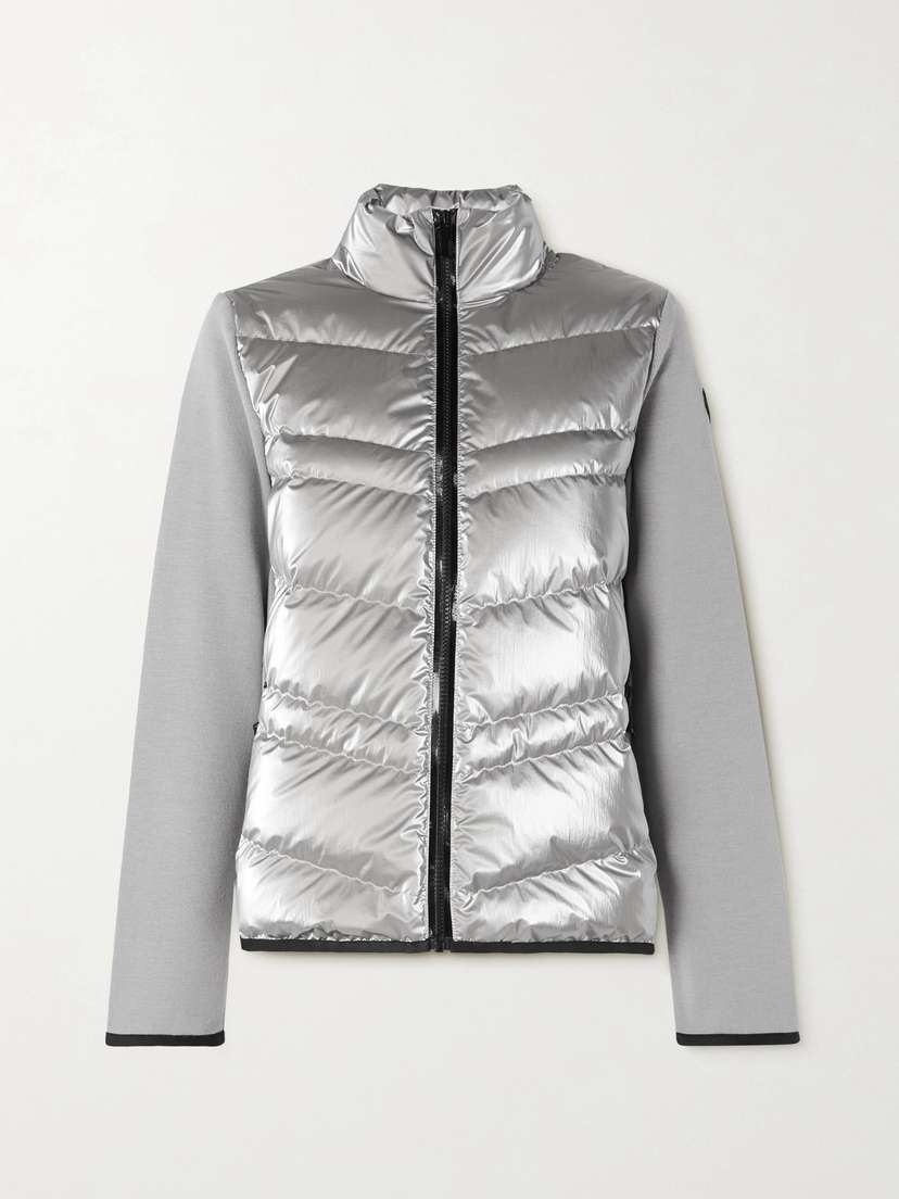 Moncler Paneled Wool-blend And Quilted Shell Down Jacket