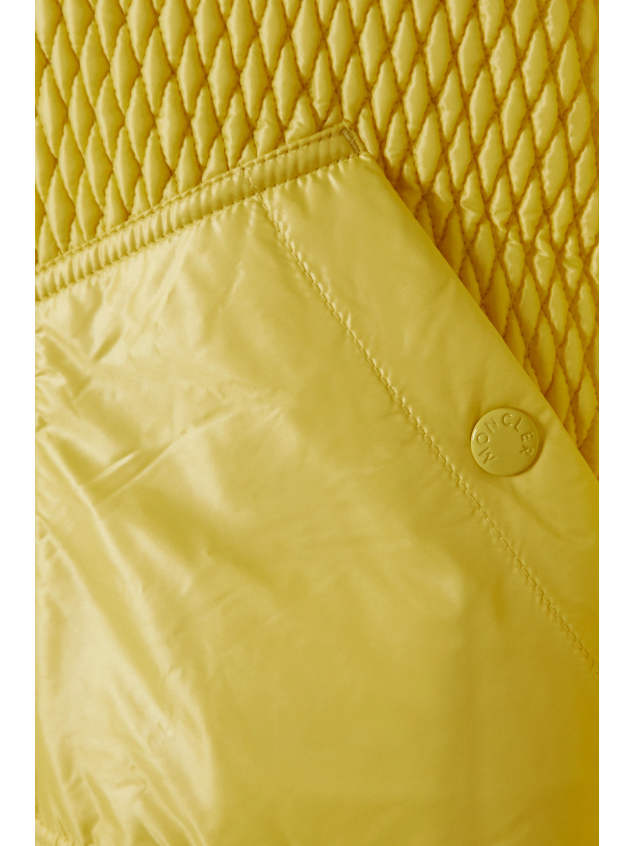 Shop Moncler Apront Cropped Quilted Shell Down Bomber Jacket In Yellow