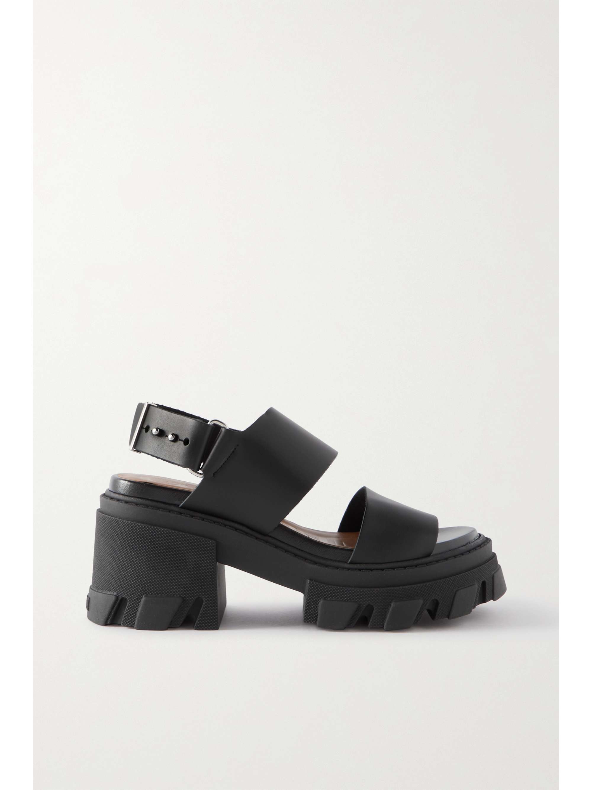 black slingback platform sandals