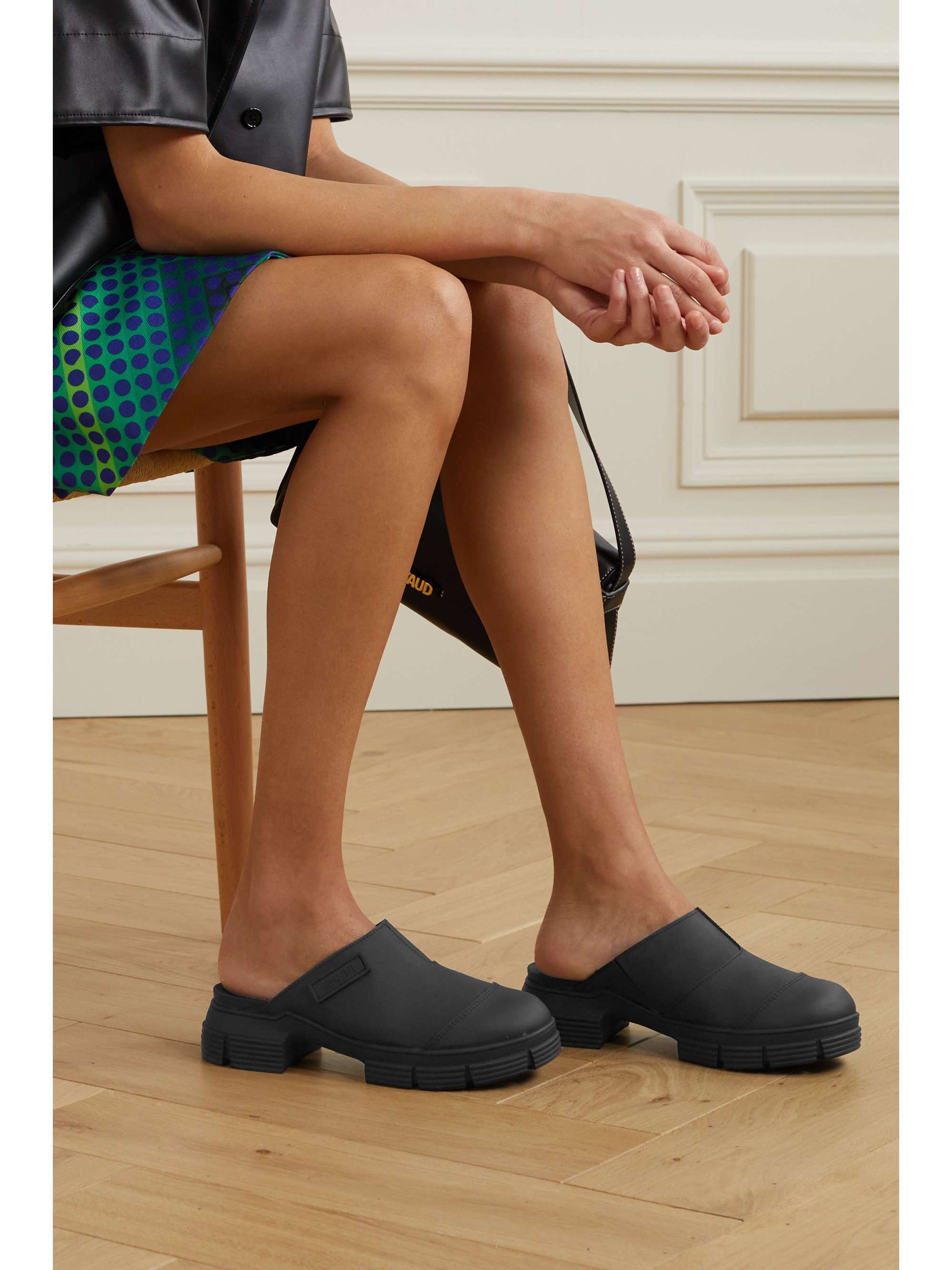 GANNI City recycled rubber mules