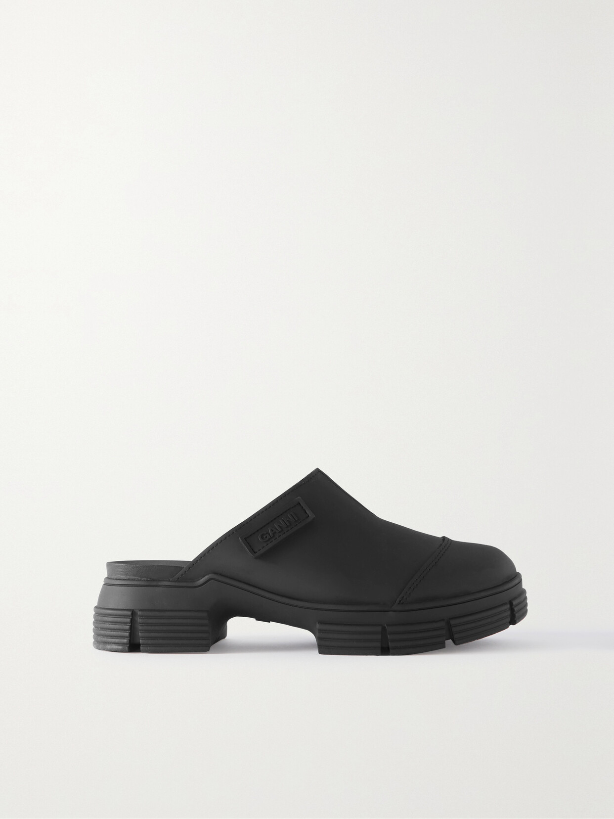 GANNI CITY RECYCLED RUBBER MULES