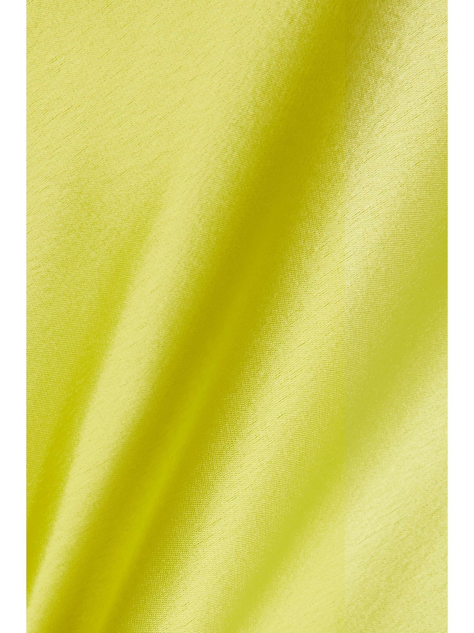 GALVAN Pandora tie-detailed satin halterneck mini dress