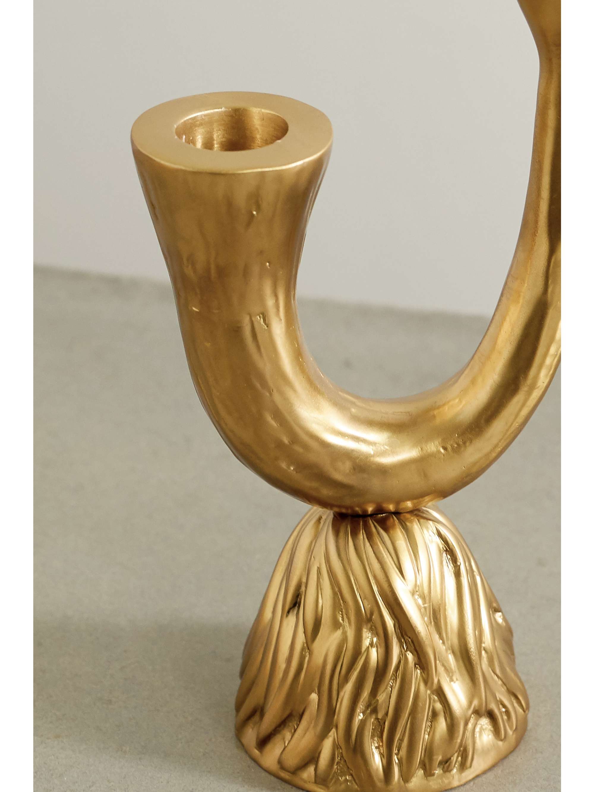 L'OBJET + Haas Brothers Horn bronze-tone candlestick