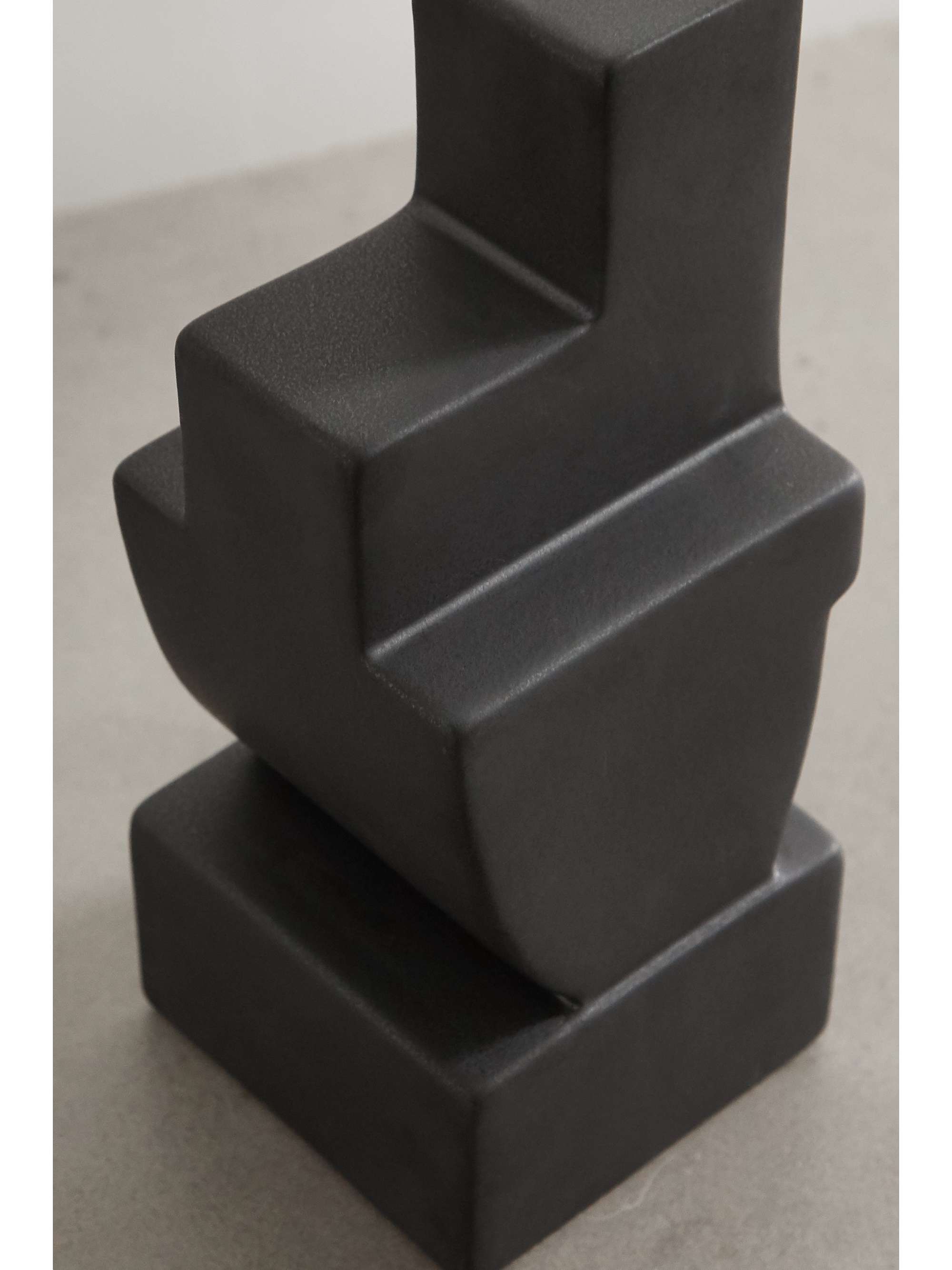 L'OBJET Cubisme earthenware bookend