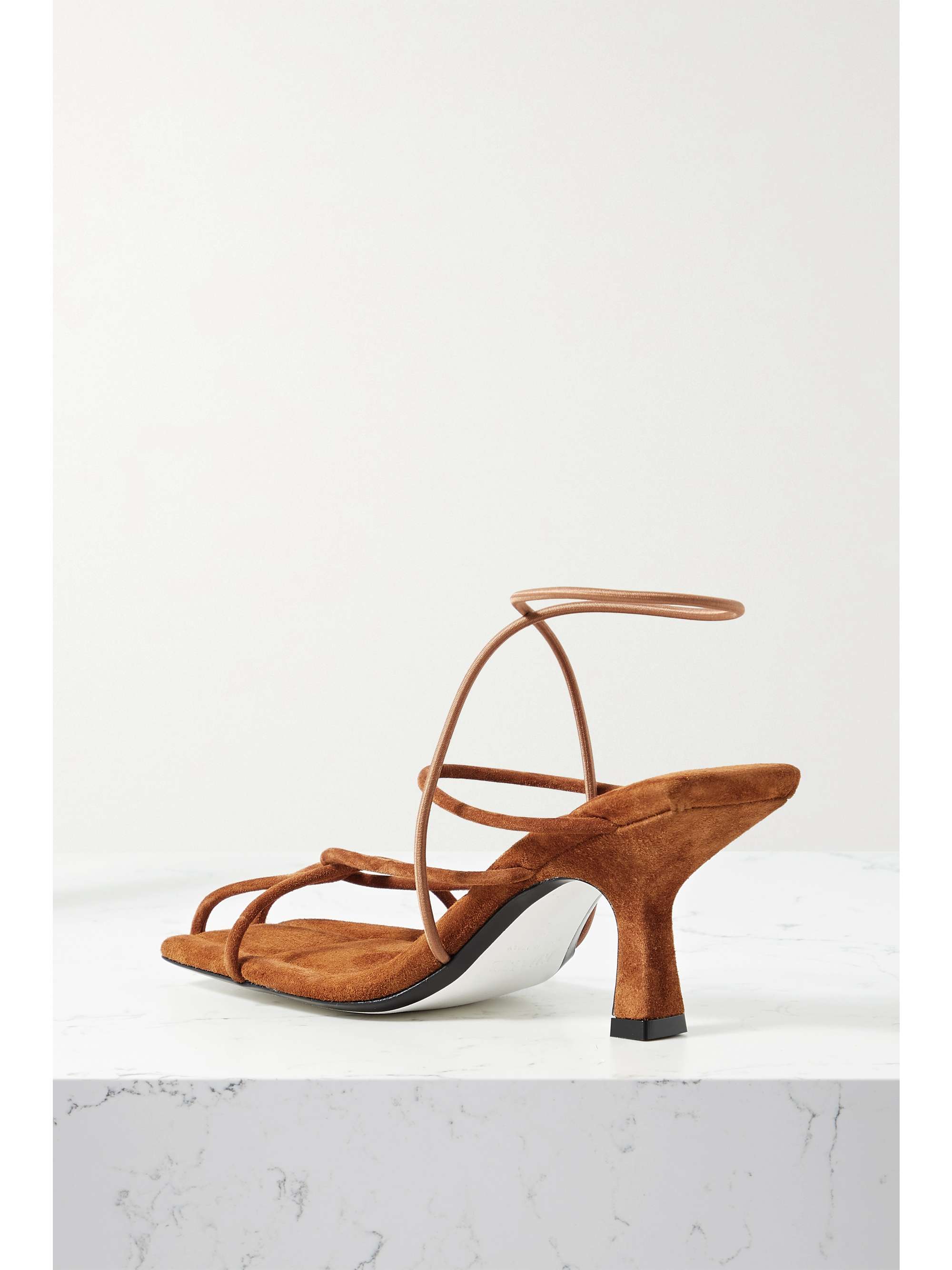 KHAITE Monza suede sandals