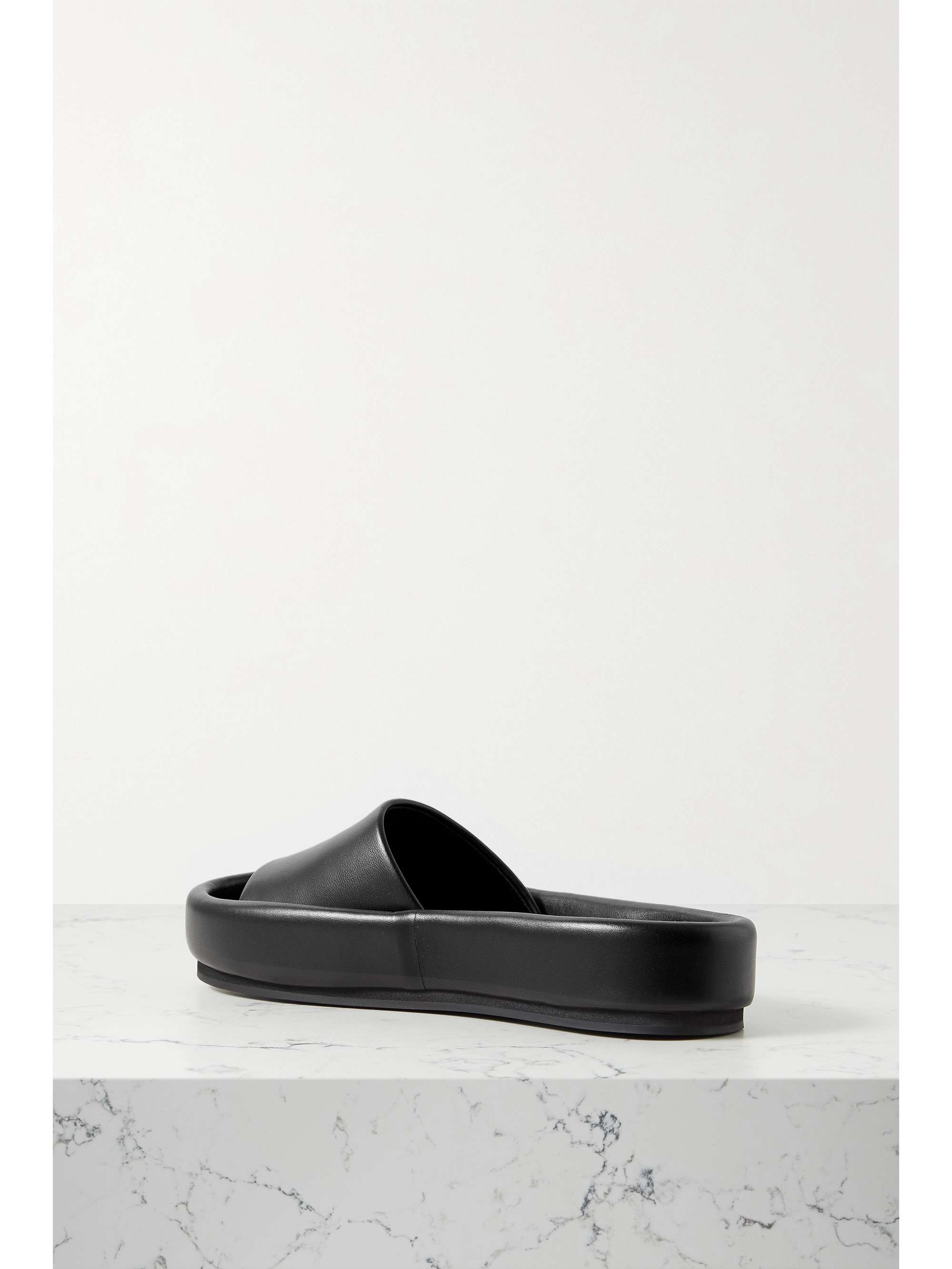 KHAITE Venice leather slides