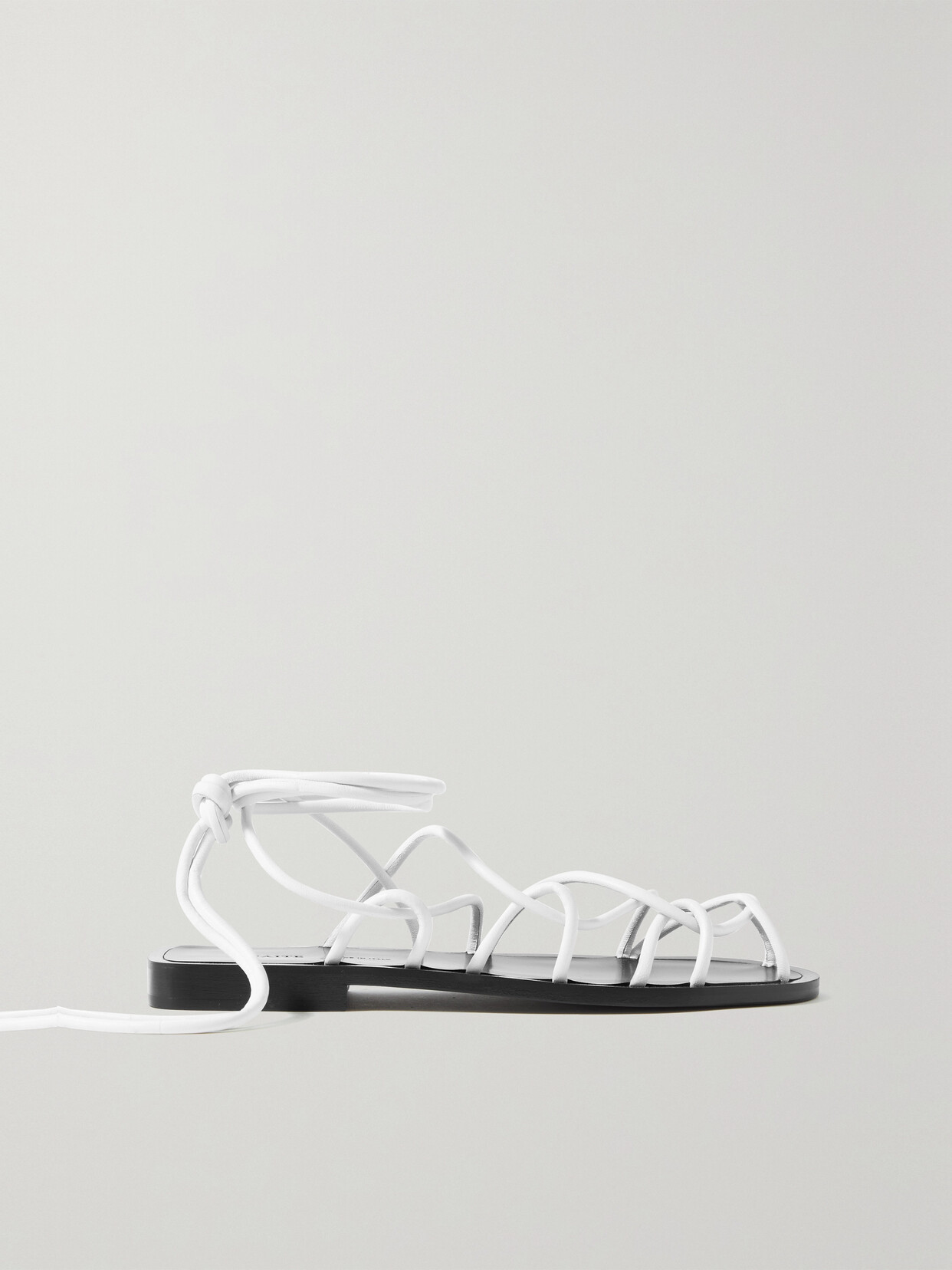 KHAITE - Lyon Leather Sandals - White