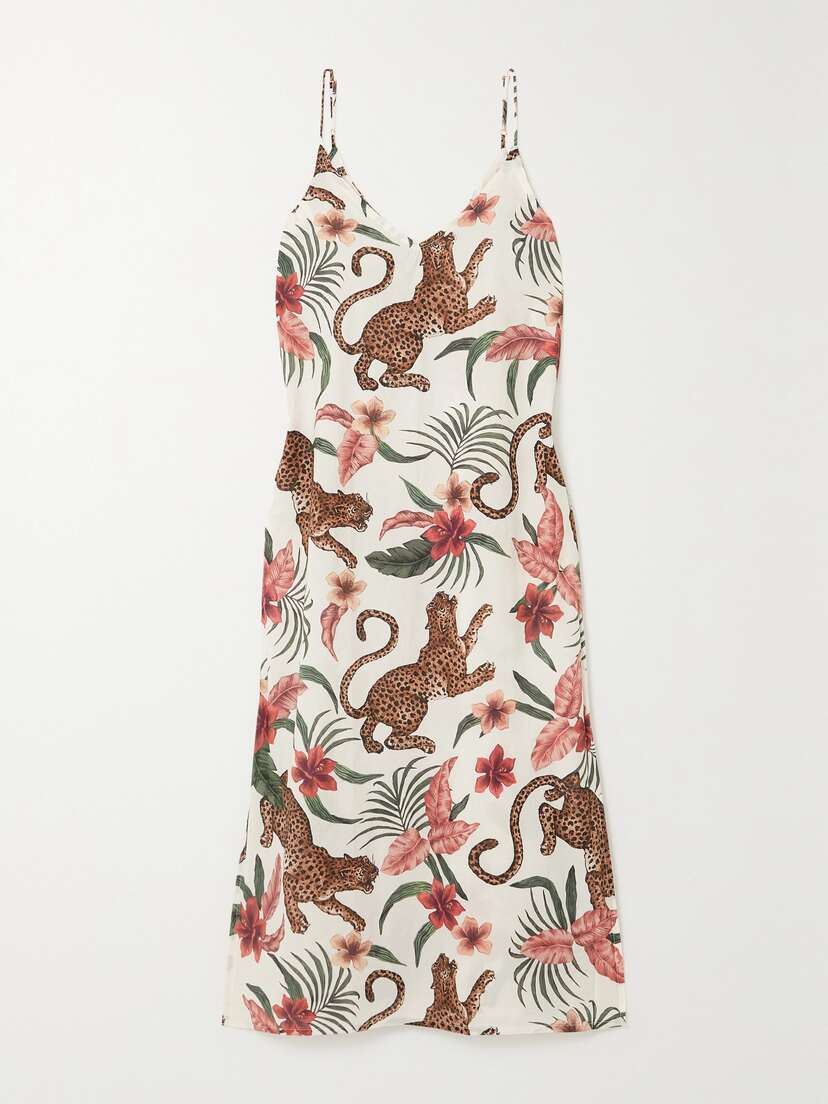 Desmond & Dempsey + Net Sustain Soleia Printed Organic Cotton-voile Nightdress -  - x large