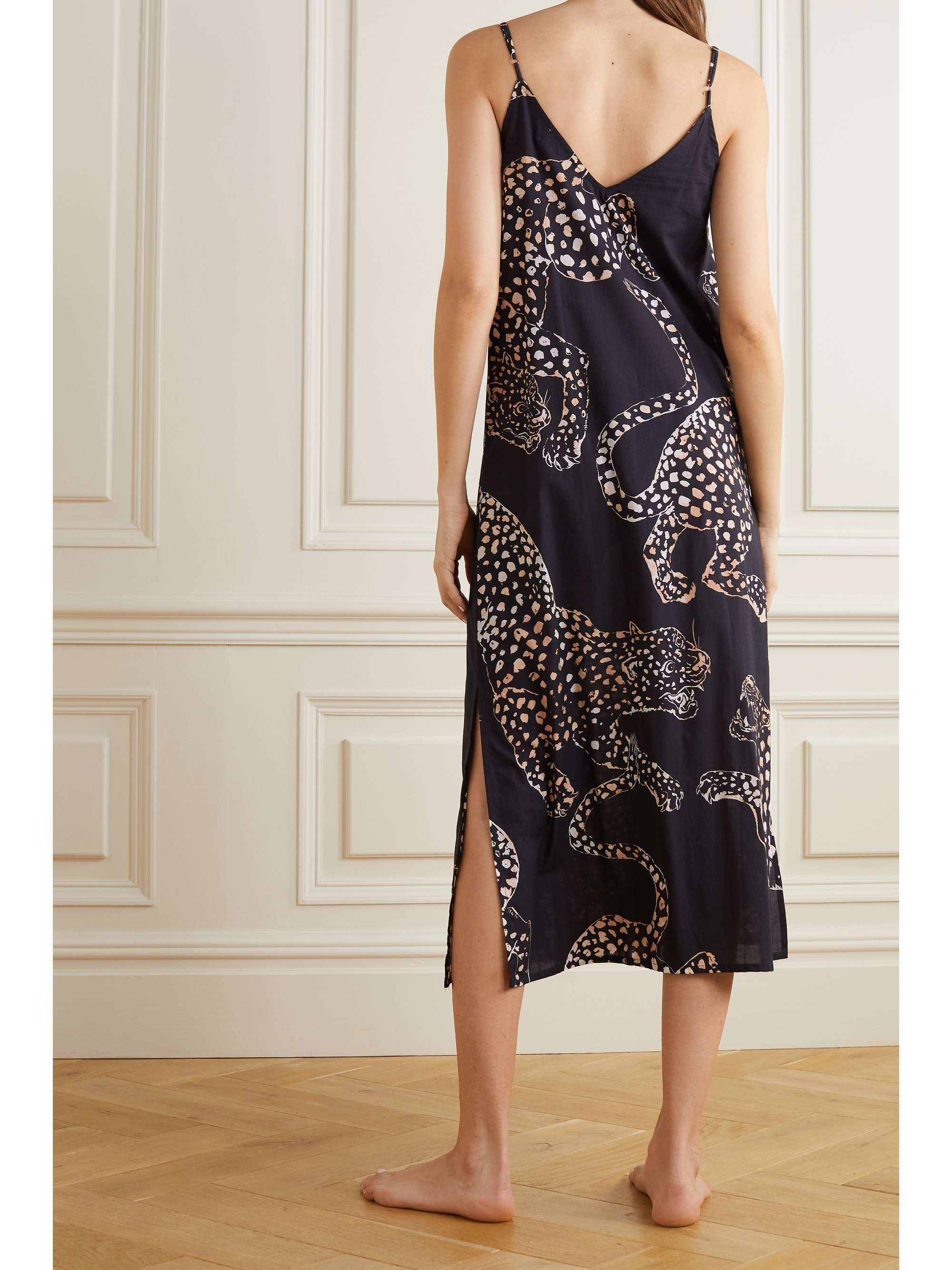 DESMOND & DEMPSEY Jag printed cotton-voile nightdress