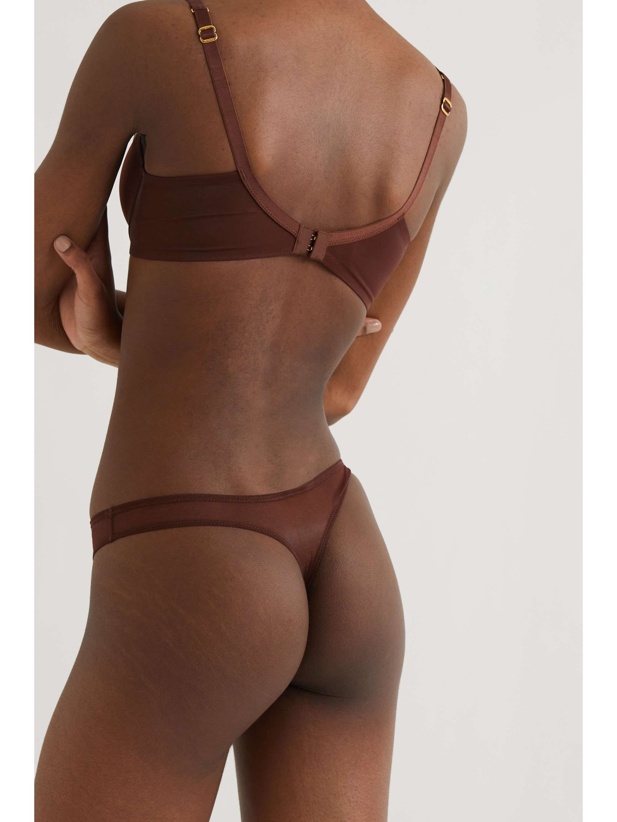 AGENT PROVOCATEUR Lucky stretch-tulle underwired soft-cup bra