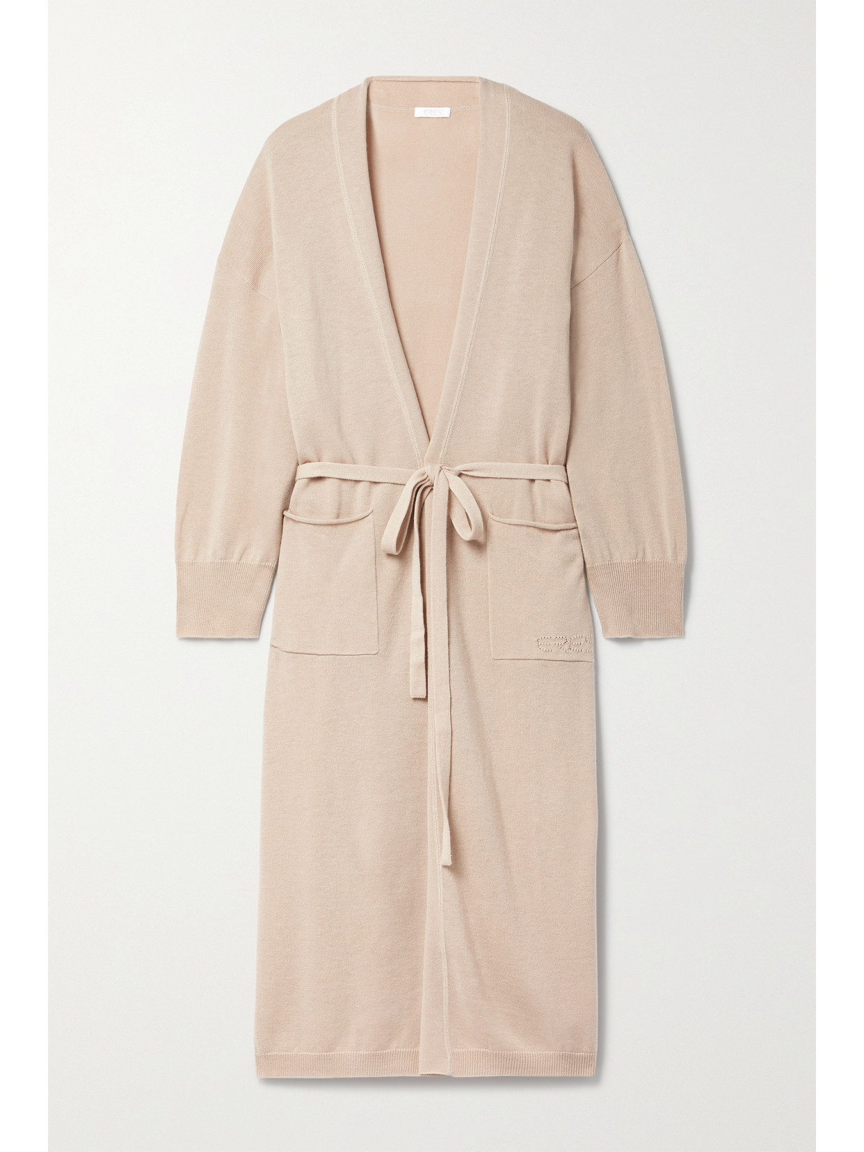 Eres Boy Belted Wool And Cashmere-blend Robe - Neutrals