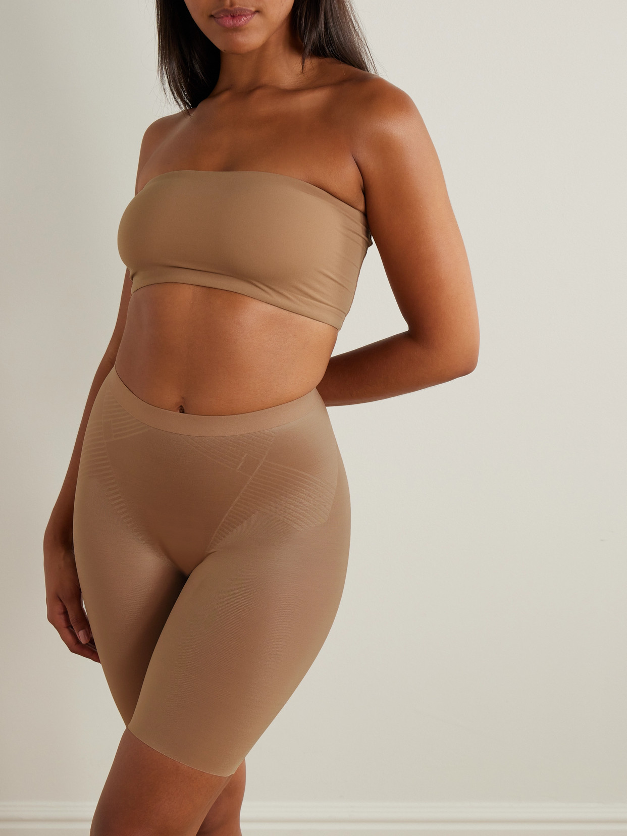 Shop Spanx Thinstincts 2.0 Shorts In Tan