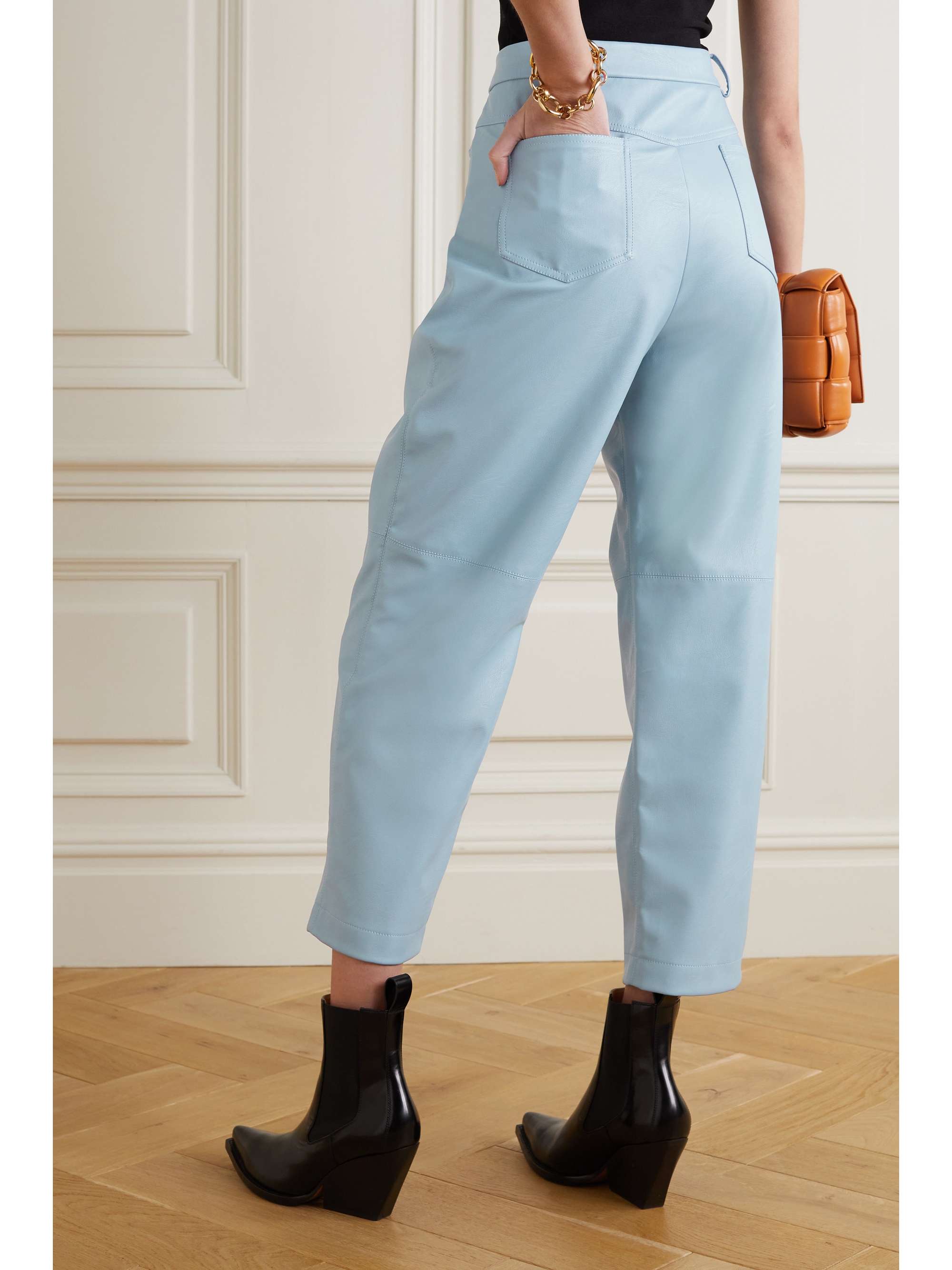 Blue Hailey vegetarian leather straight 