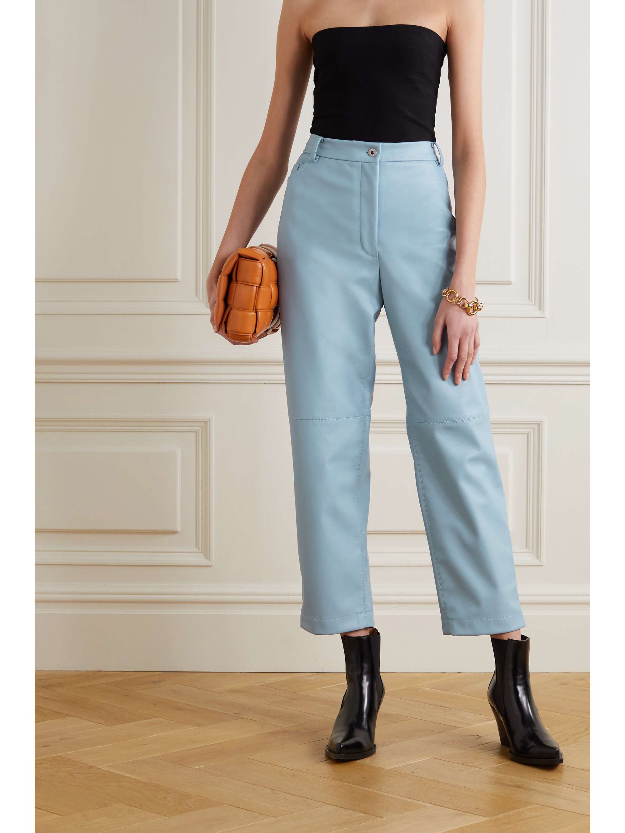 Blue Hailey vegetarian leather straight 
