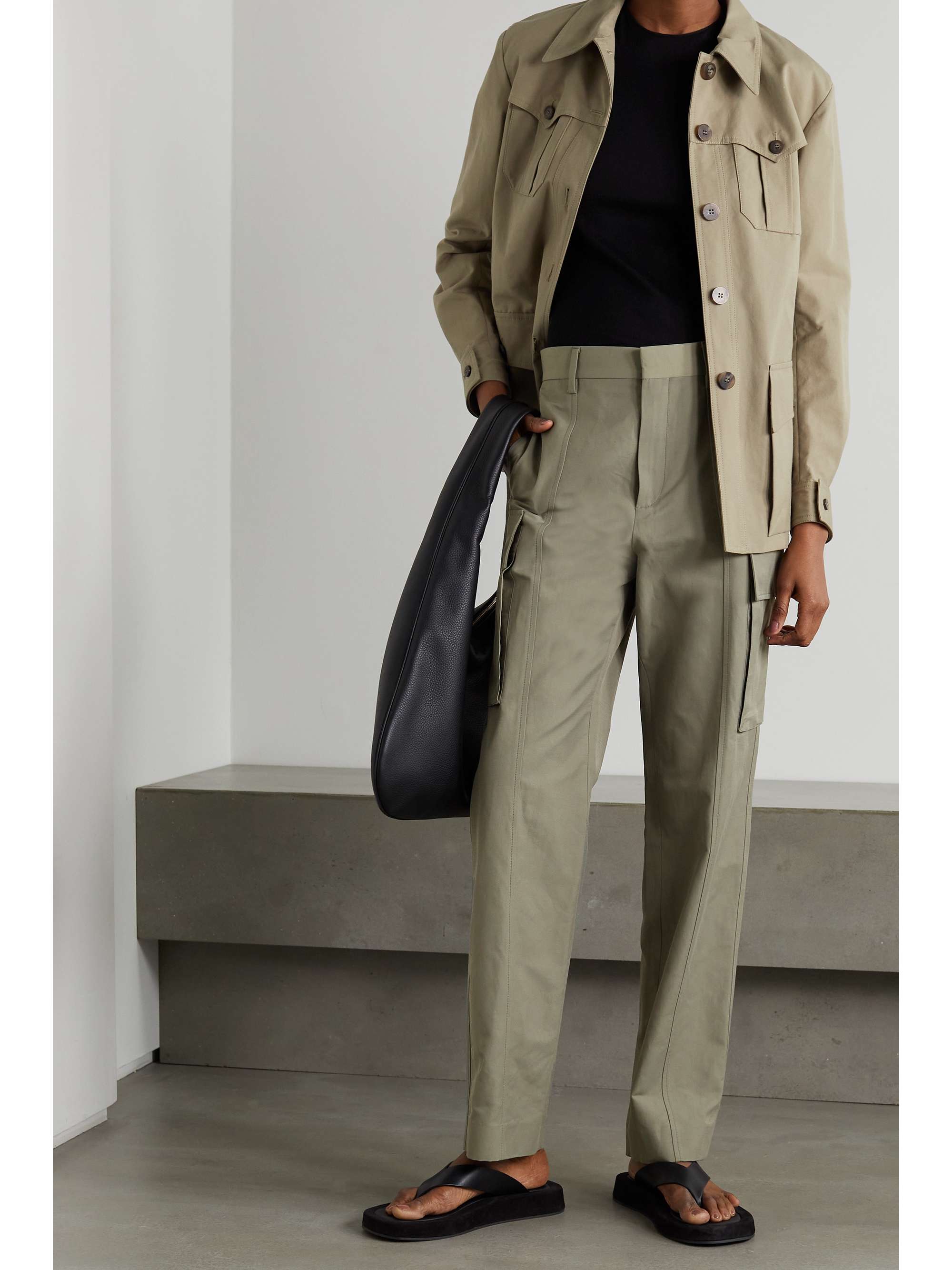 STELLA MCCARTNEY Twill straight-leg pants