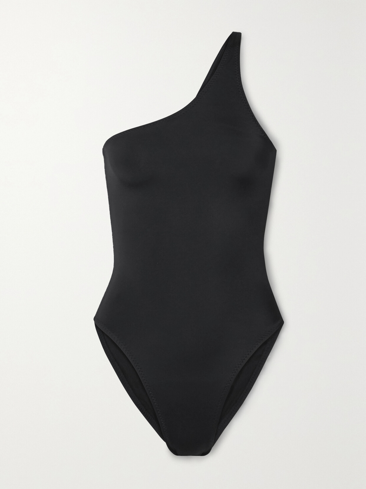 Norma Kamali Mio One-shoulder Swimsuit - Black