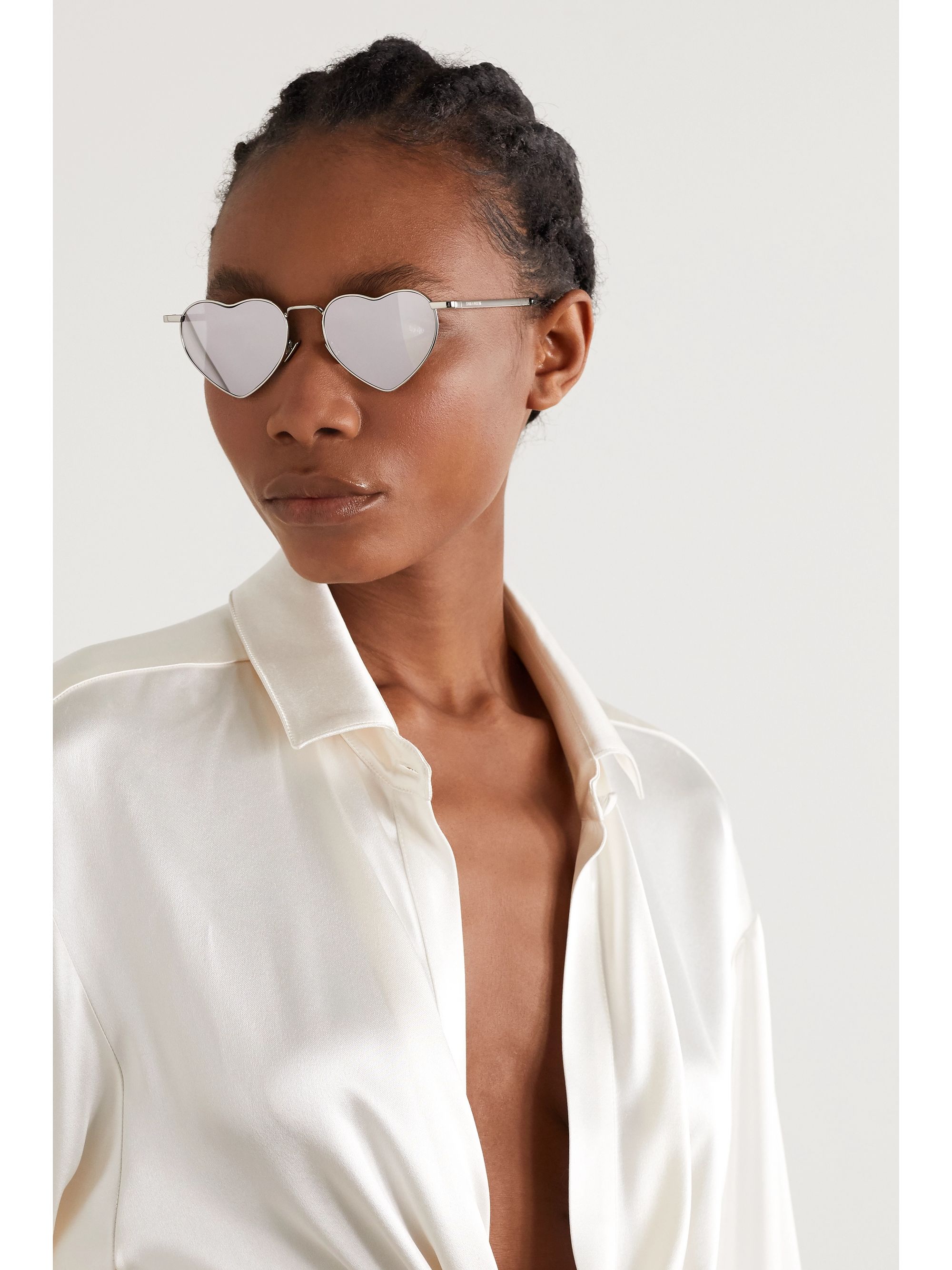 Paris Fashion Week Fashion Look Sunglasses Saint Laurent New Wave