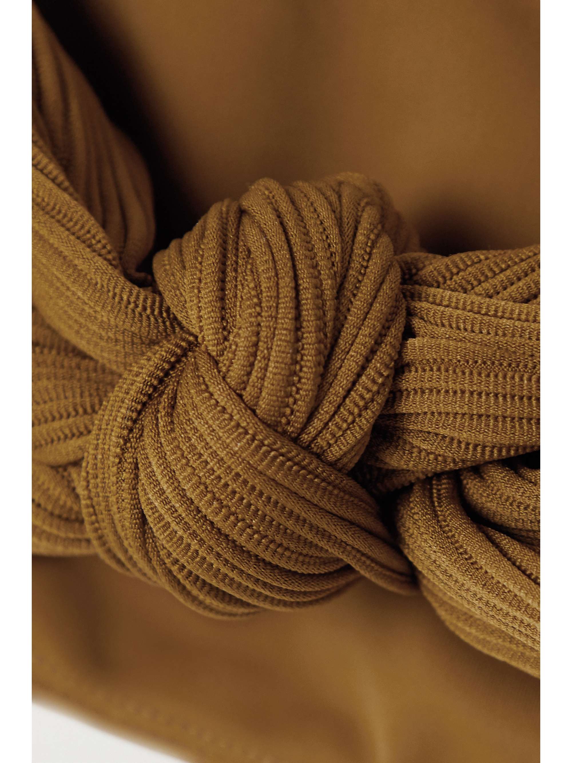 MARA HOFFMAN + NET SUSTAIN Abigail ribbed bandeau bikini top