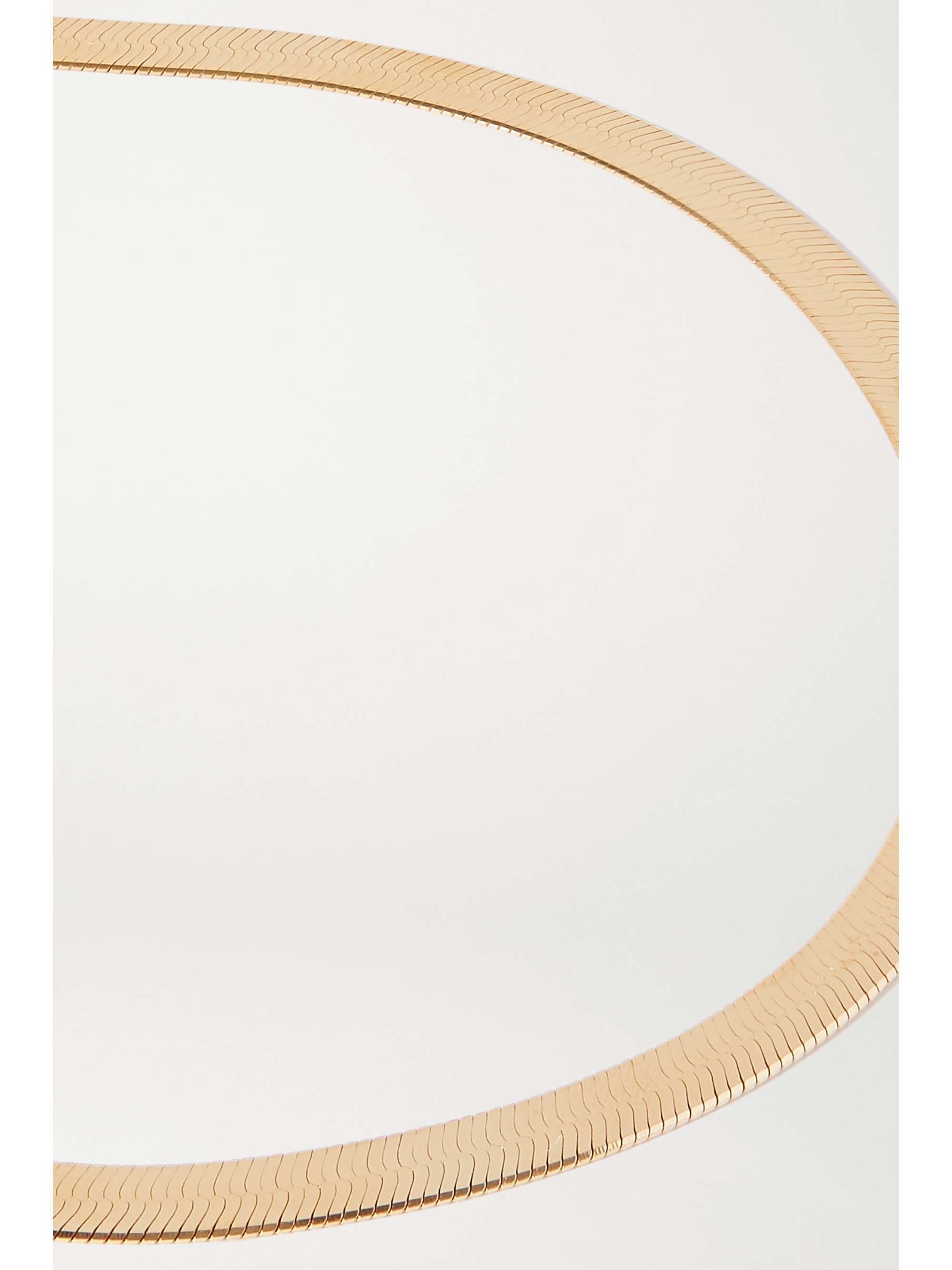 LOREN STEWART Herringbone XL gold vermeil necklace