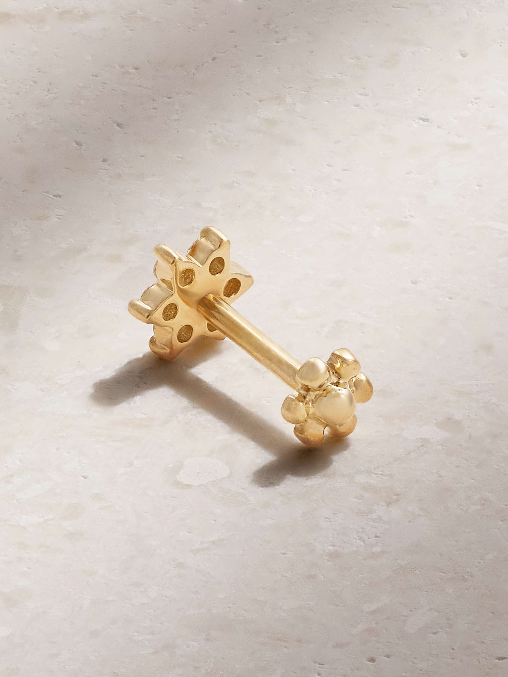 MARIA TASH 4.5mm 18-karat white gold diamond earring