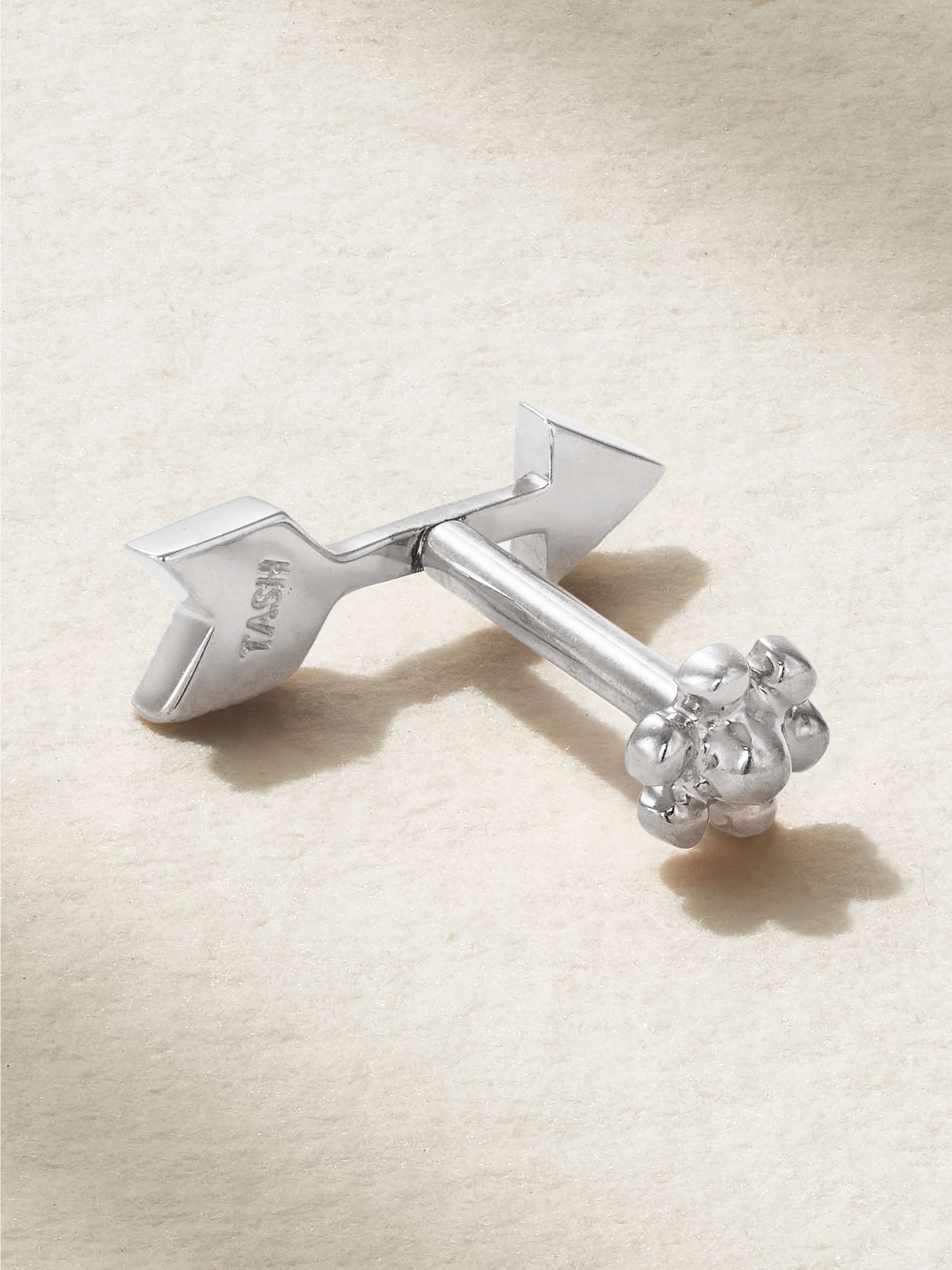 MARIA TASH Arrow 18-karat gold diamond earring