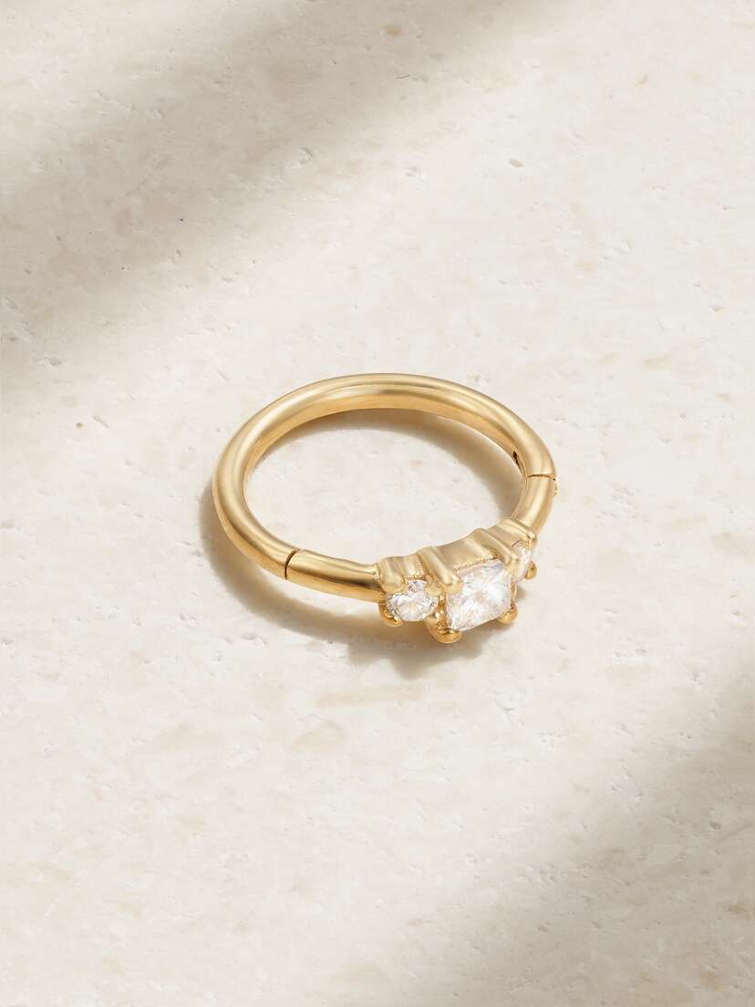 MARIA TASH 18-karat Gold Diamond Earring