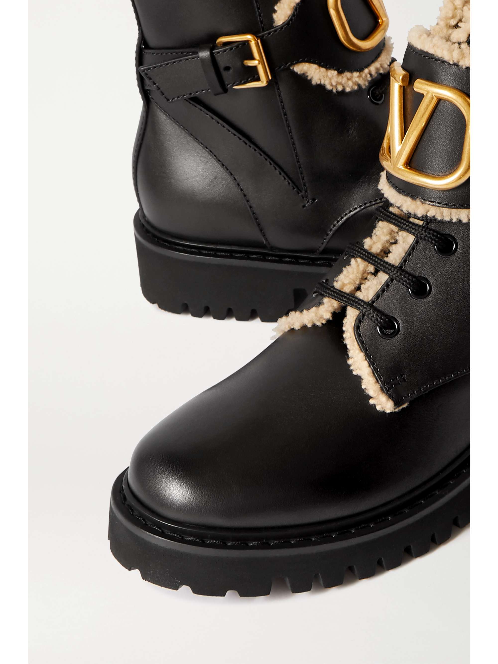 valentino shearling boots