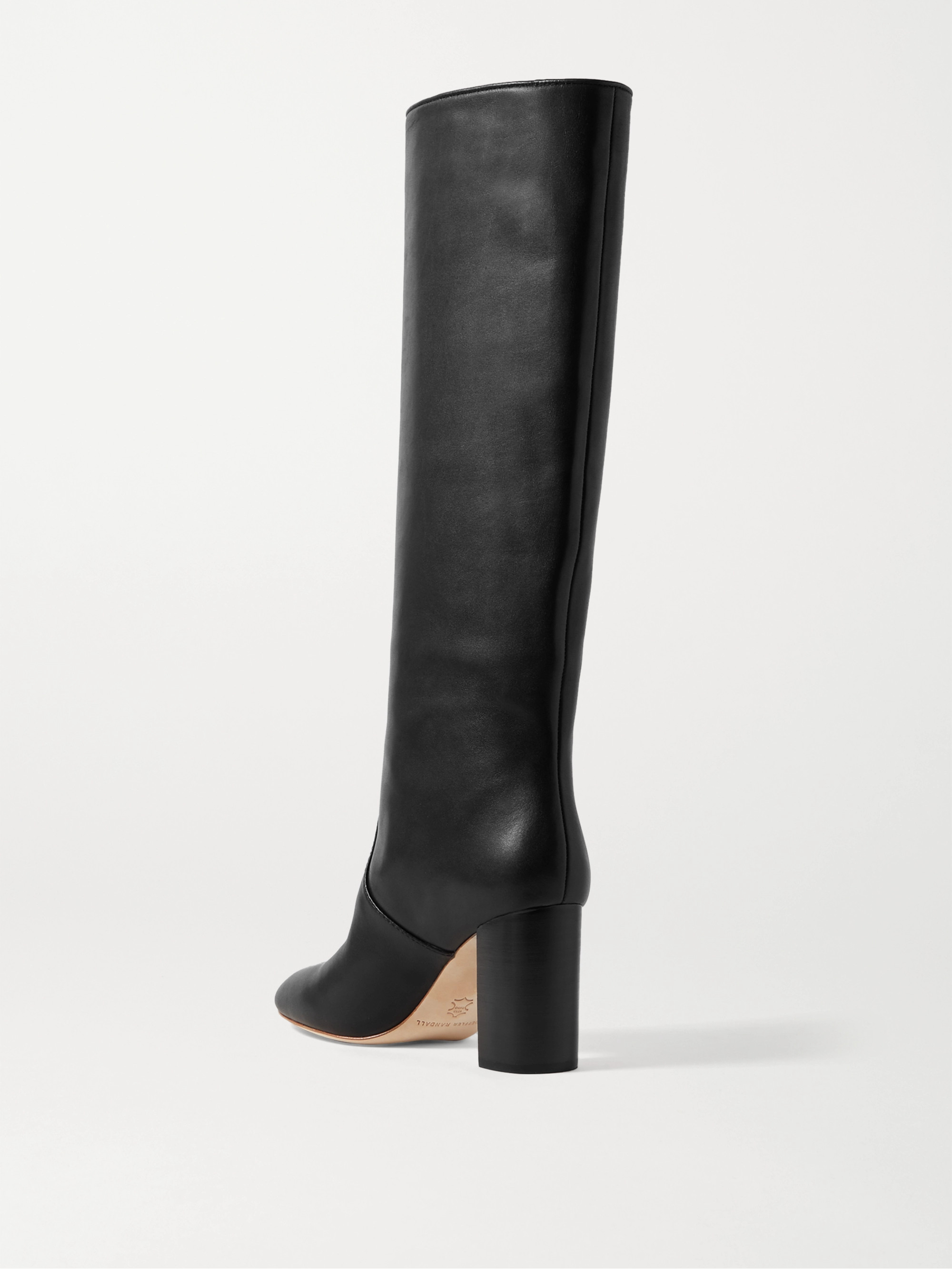 Loeffler Randall + NET SUSTAIN Goldy leather knee boots thumbnail