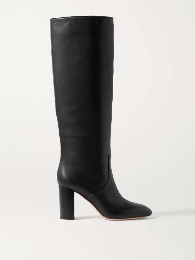 Loeffler Randall + Net Sustain Goldy Leather Knee Boots
