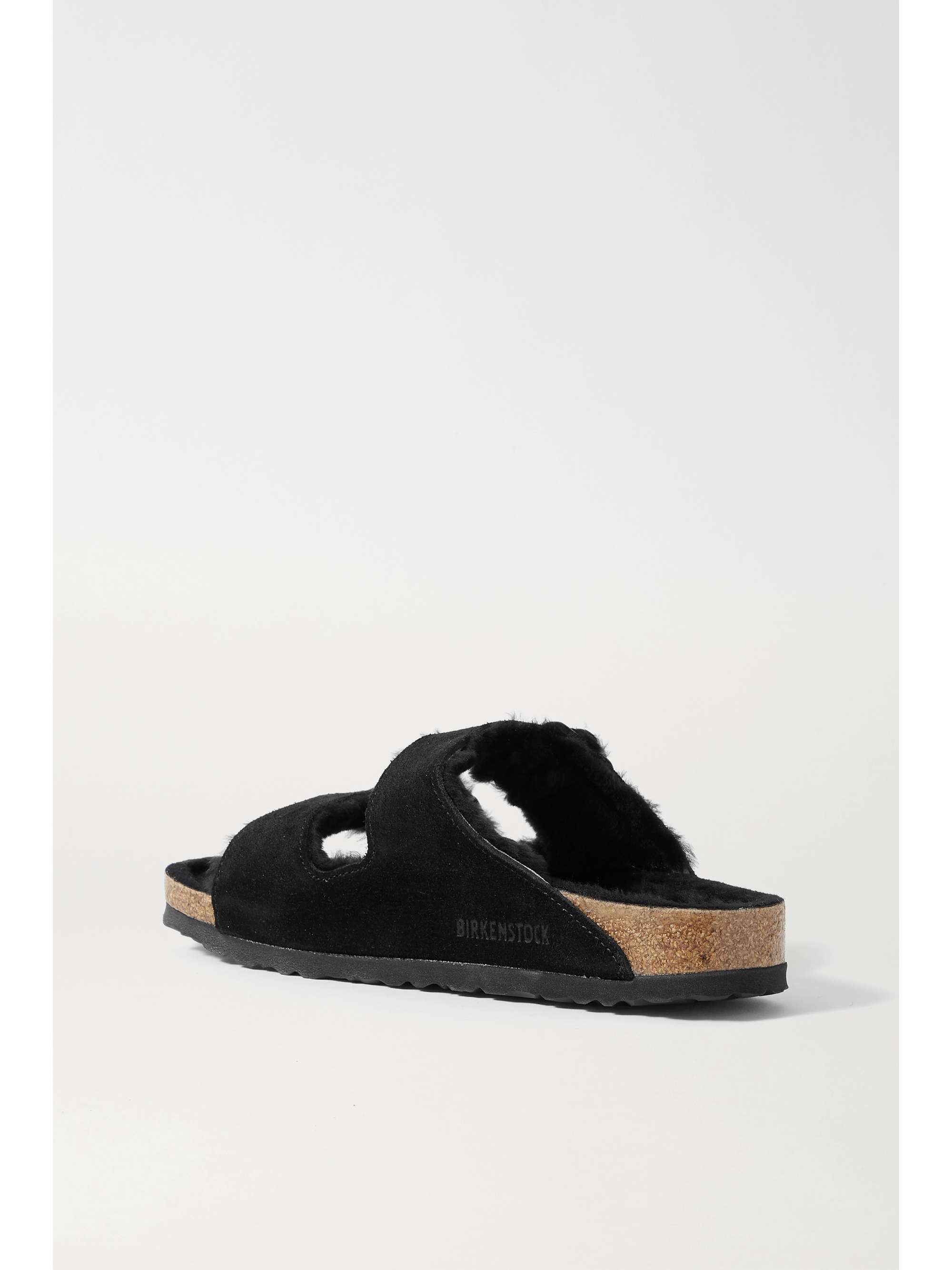BIRKENSTOCK Arizona shearling-lined suede sandals