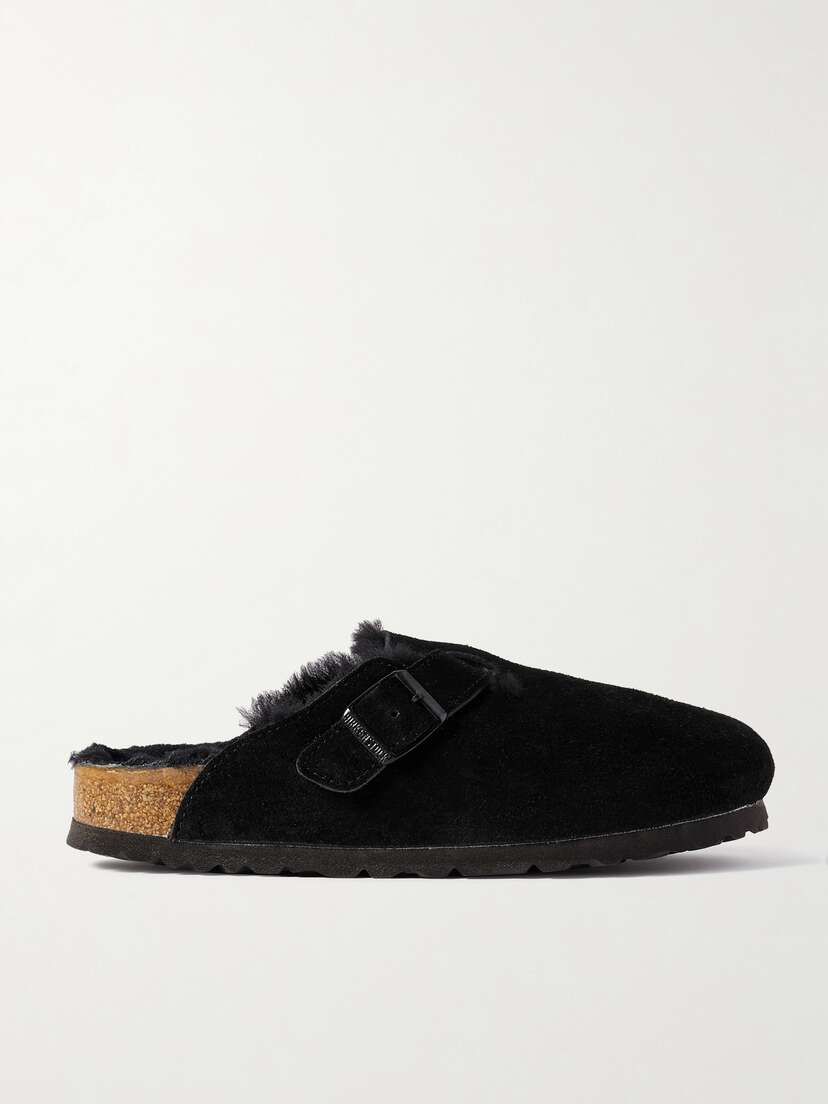Birkenstock | 89I94V188Z8 | Black | Boston Shearling-lined Suede