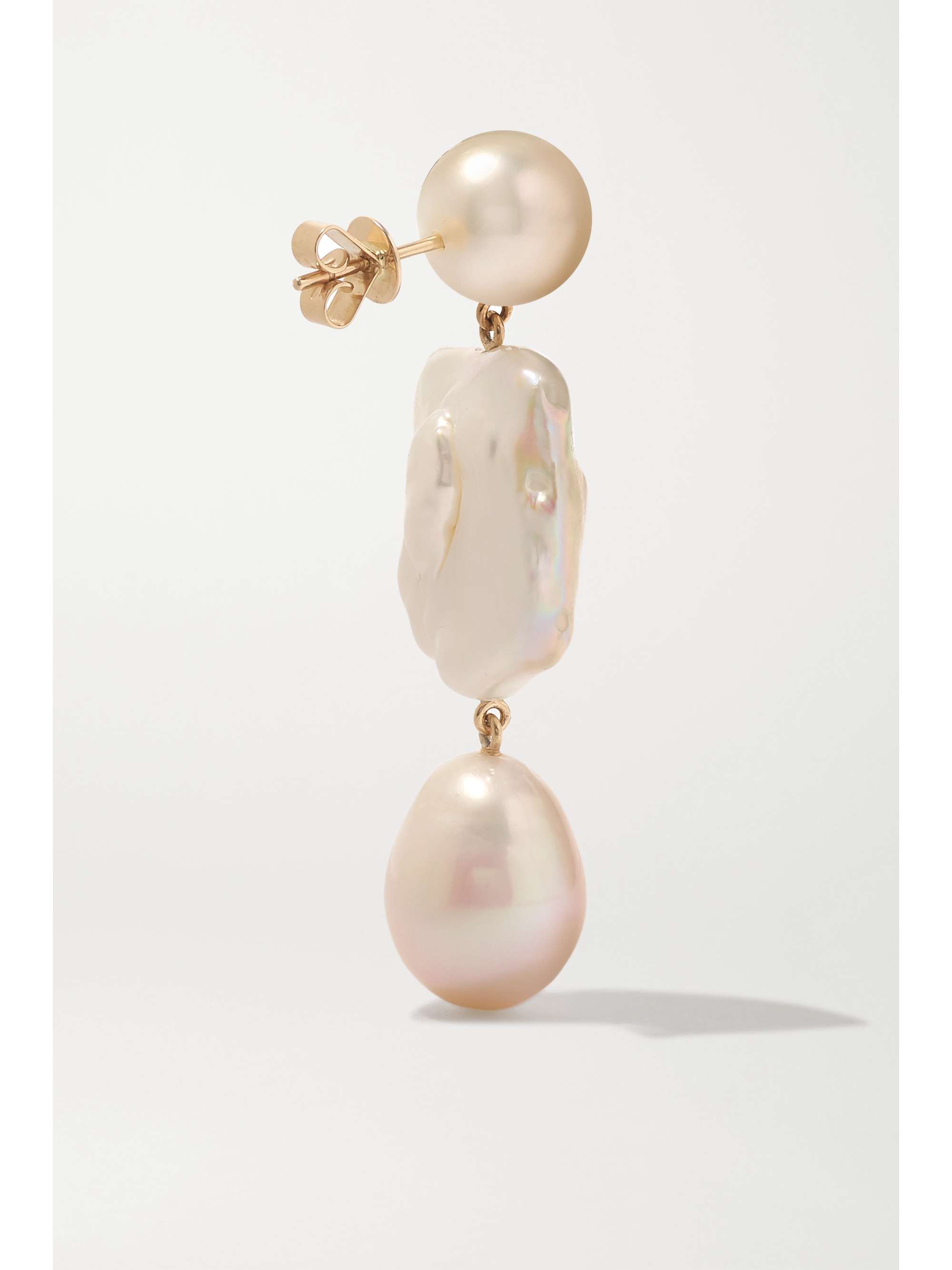 SOPHIE BILLE BRAHE Piet Perle 14-karat gold pearl earrings
