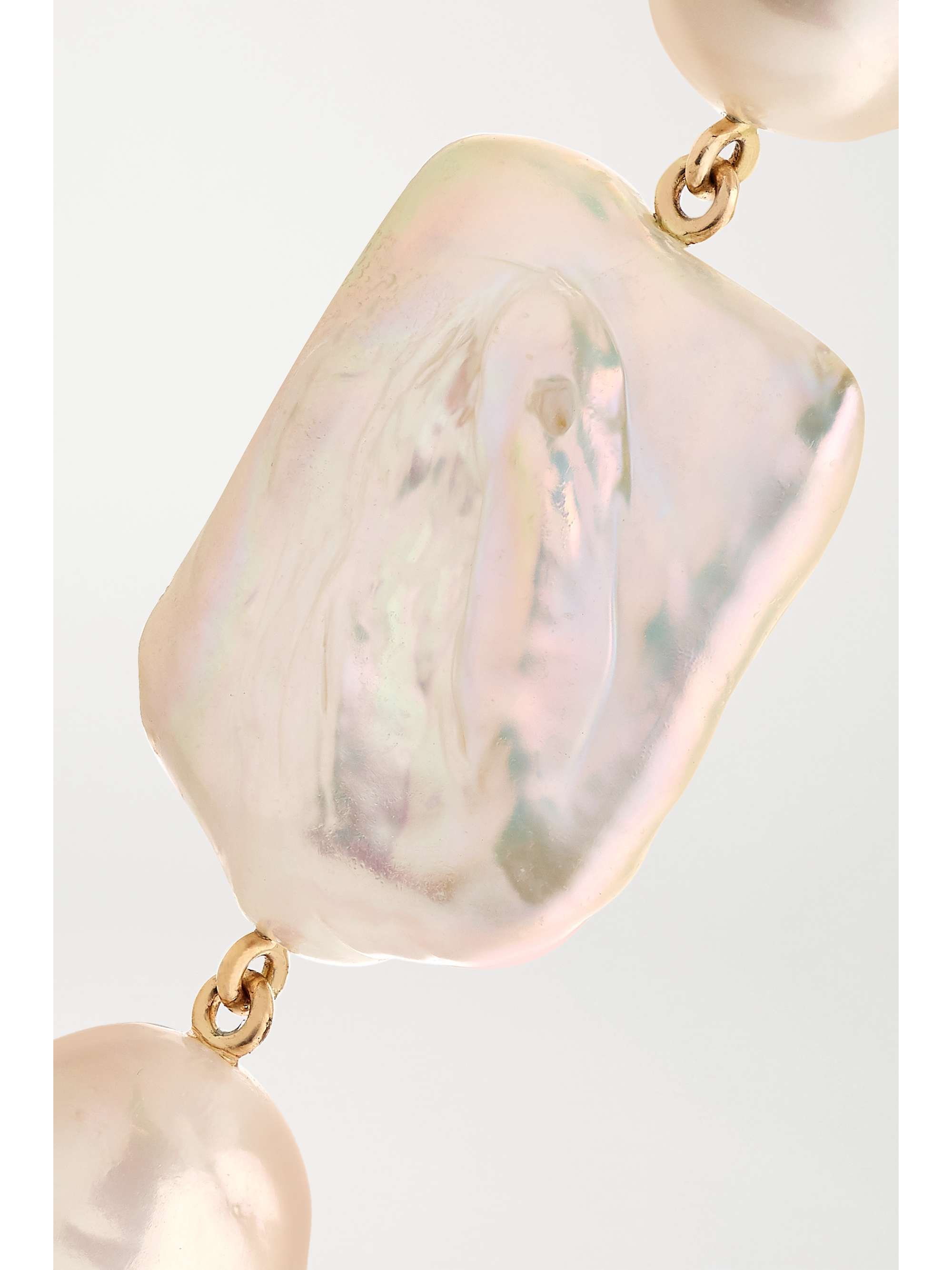 SOPHIE BILLE BRAHE Piet Perle 14-karat gold pearl earrings