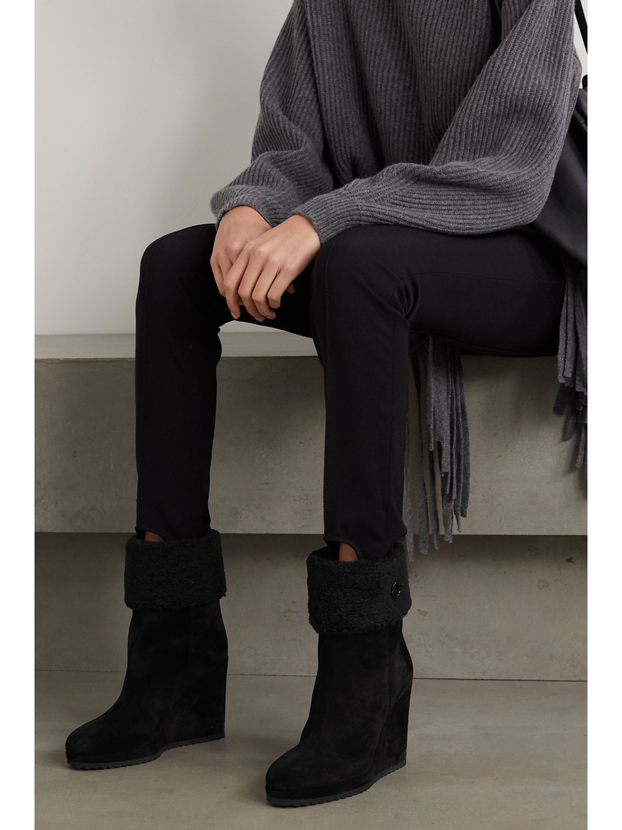 shearling lined ankle boots