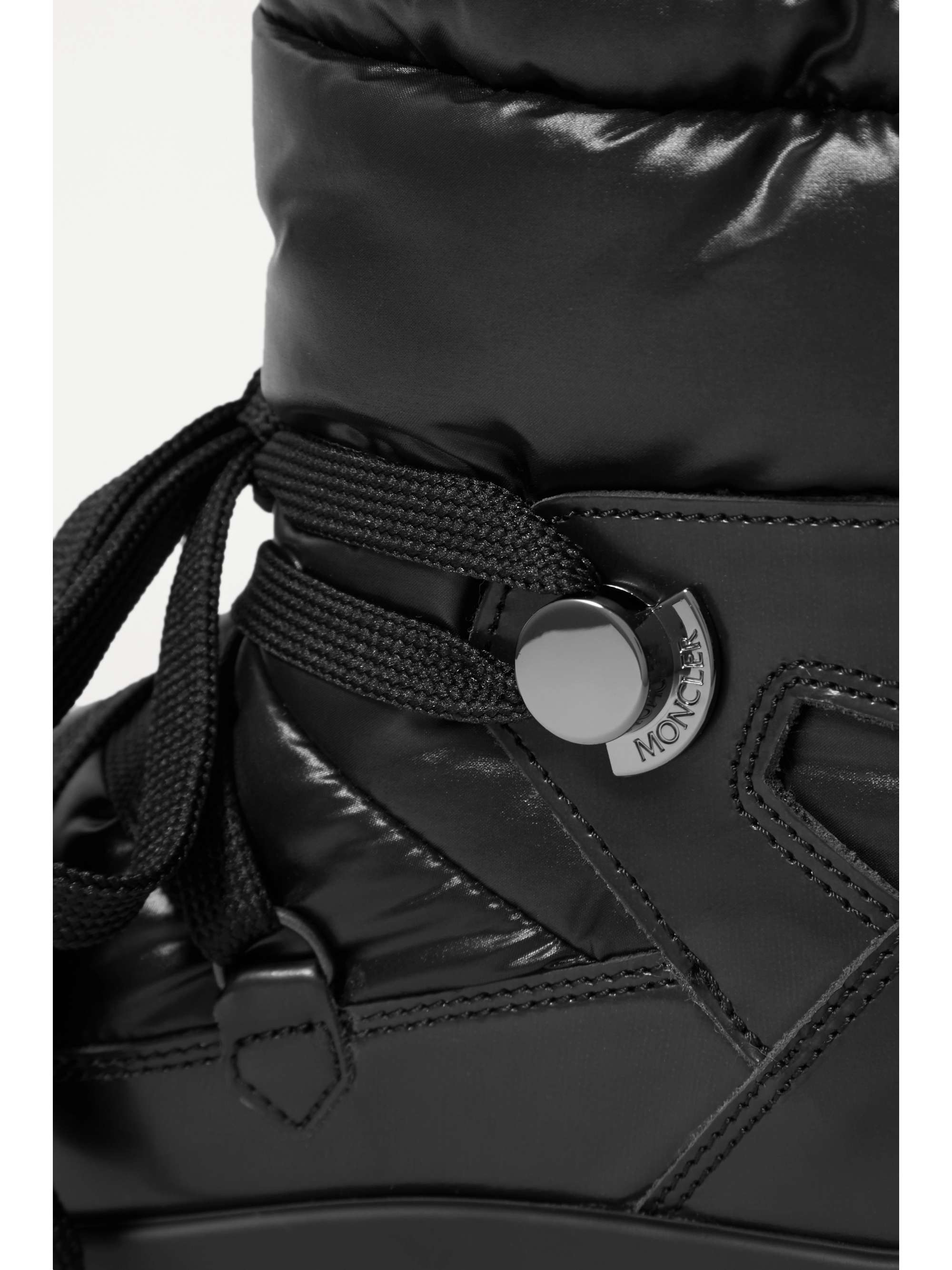 MONCLER Insolux leather and padded shell ankle boots