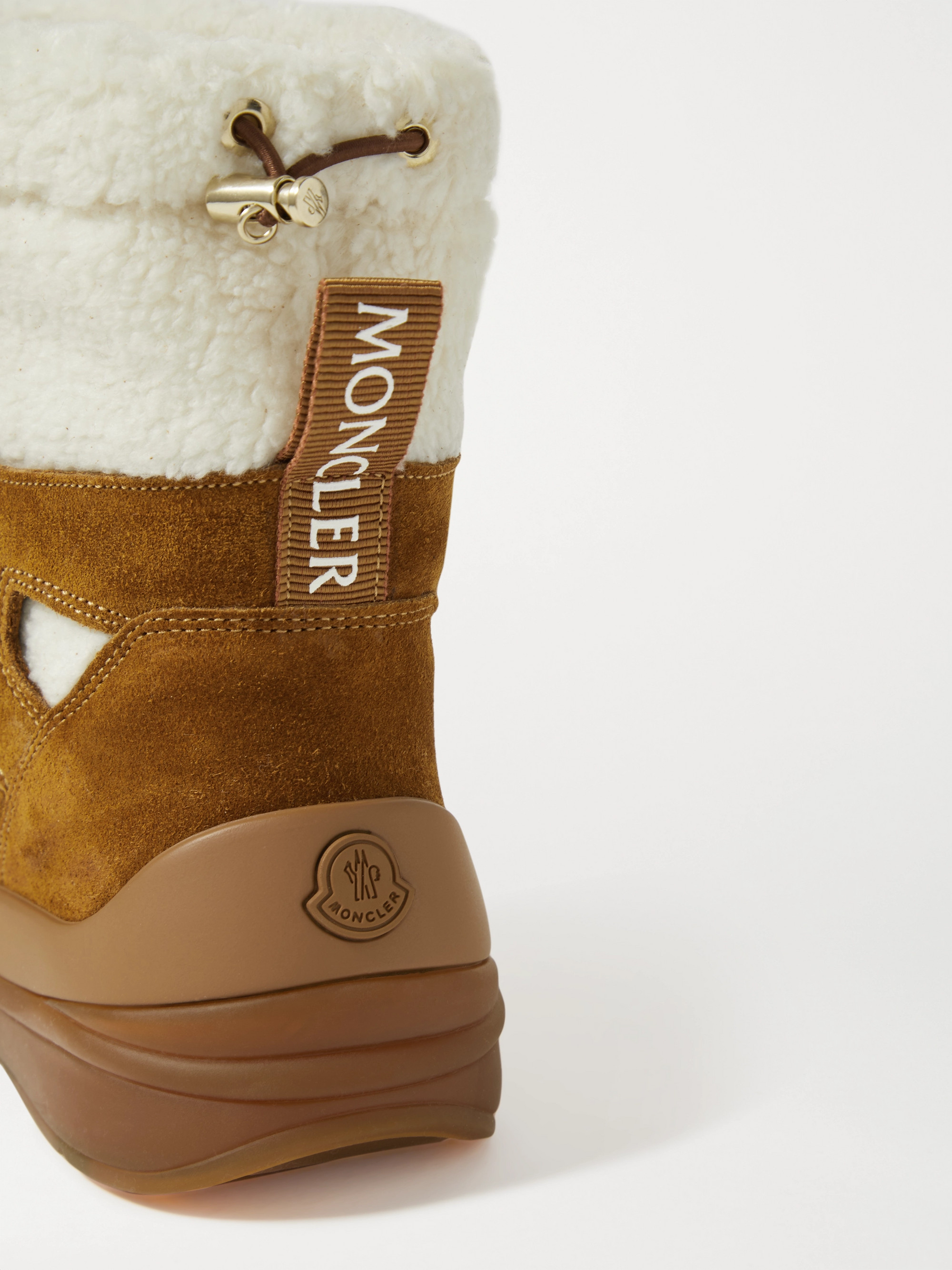 Moncler Insolux suede and shearling snow boots thumbnail