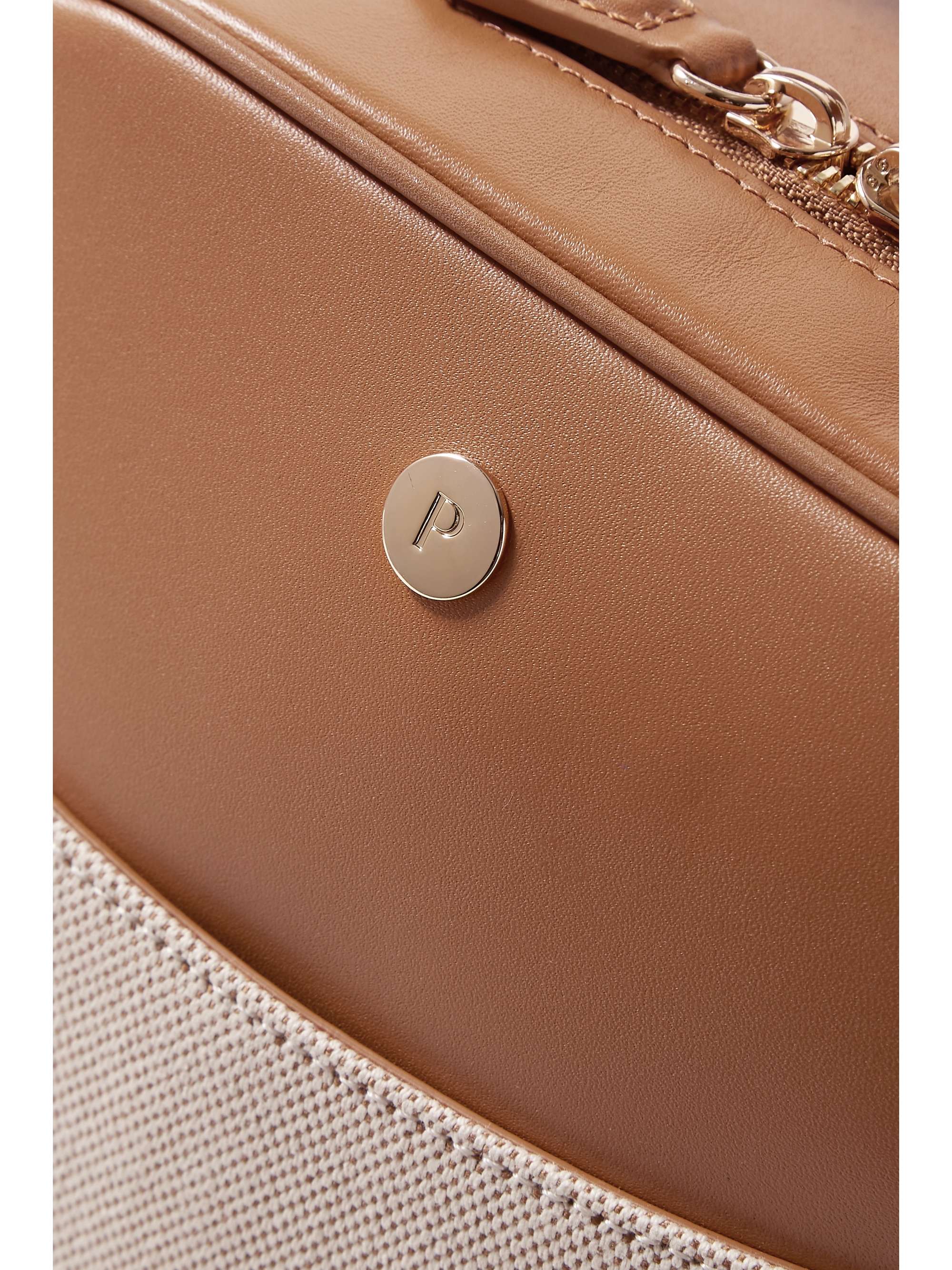 PARAVEL Mini City leather and canvas backpack