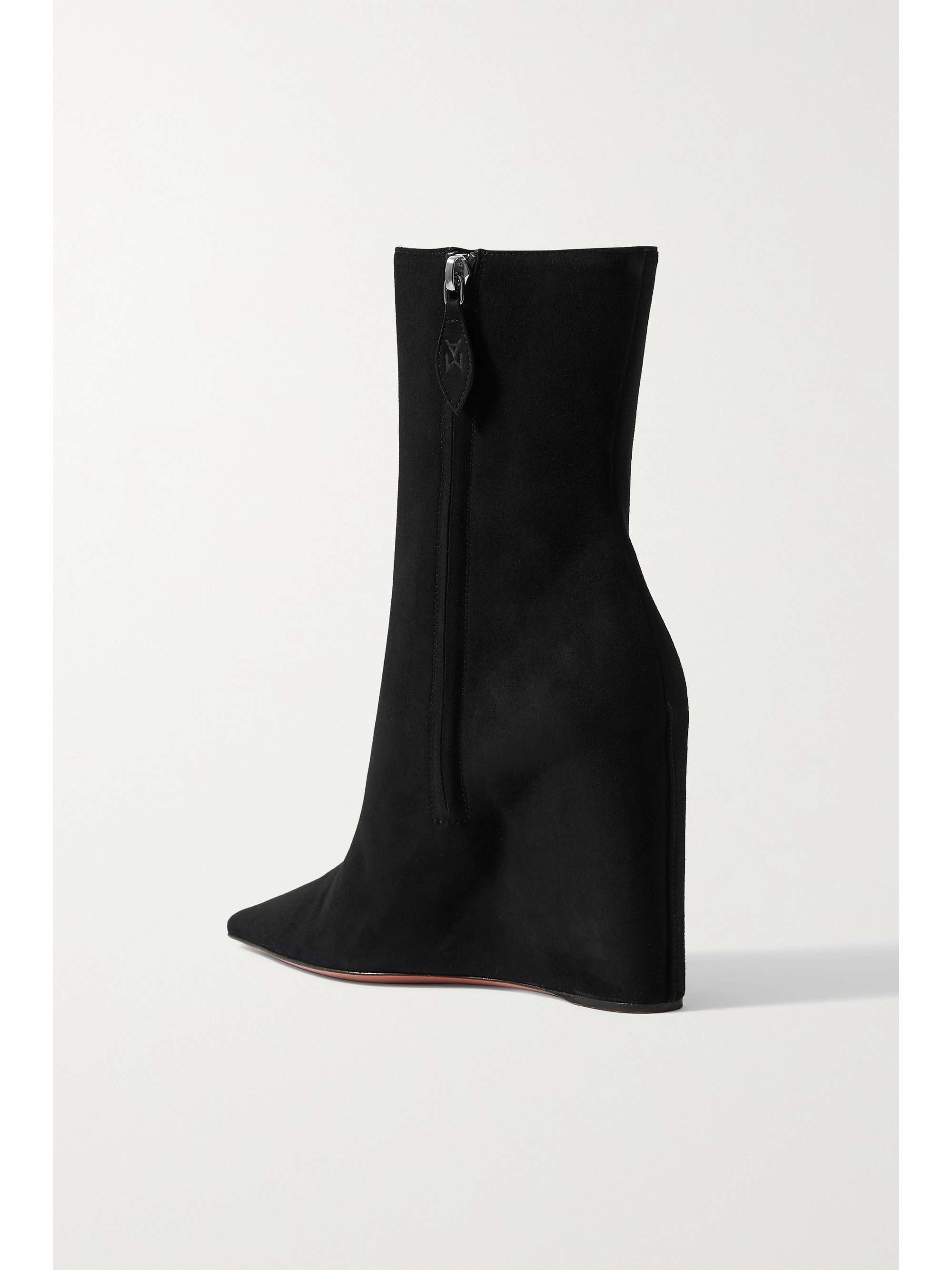 AMINA MUADDI Pernille suede wedge ankle boots