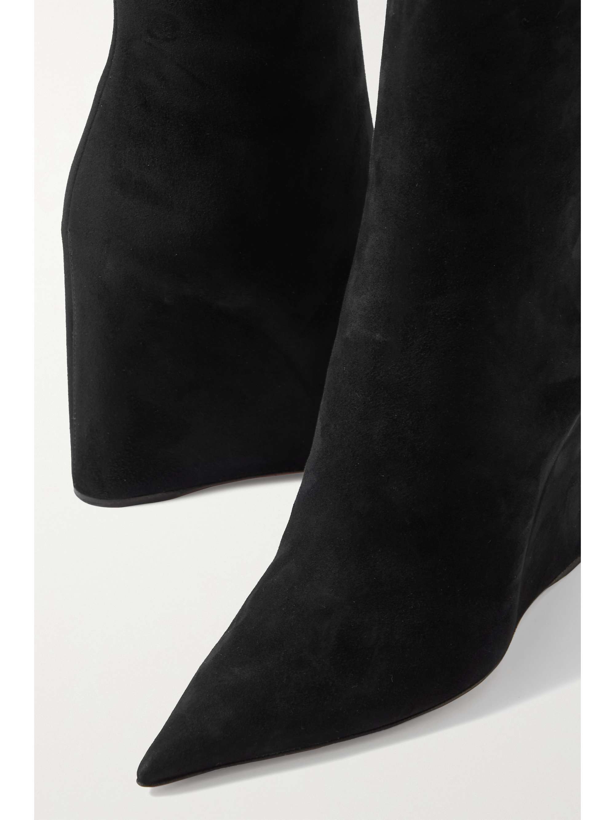 AMINA MUADDI Pernille suede wedge ankle boots