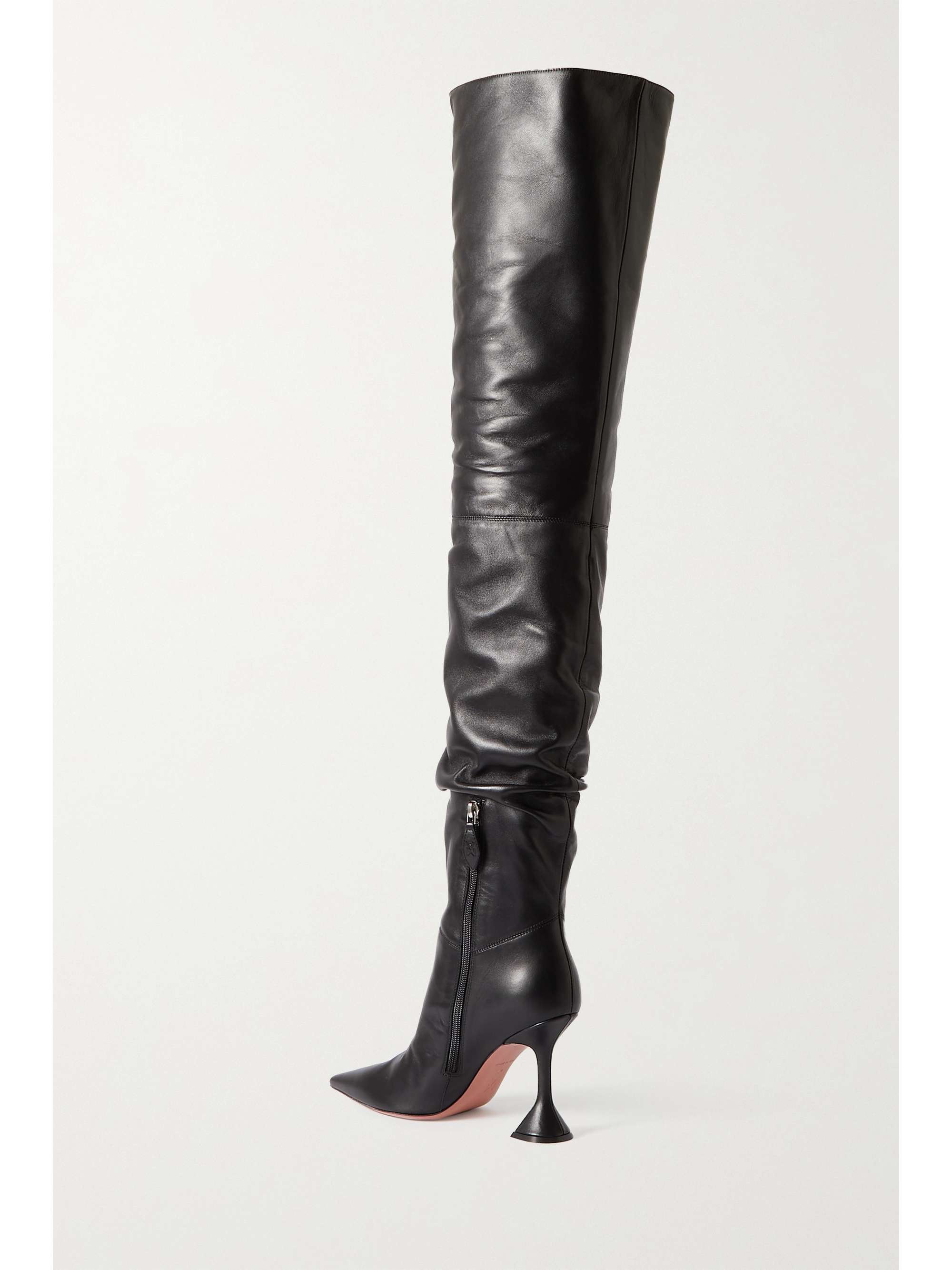 AMINA MUADDI Olivia leather thigh boots