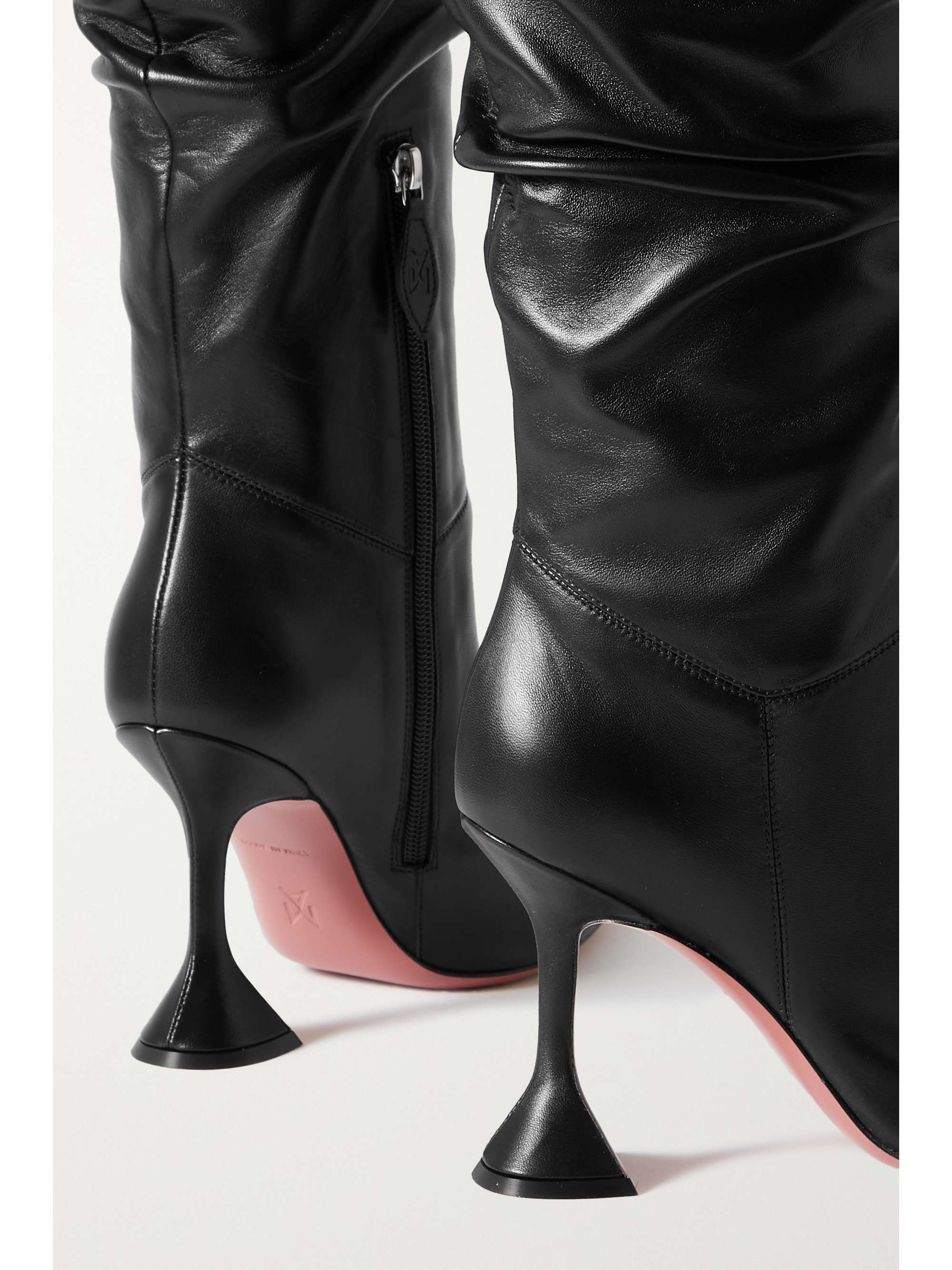 AMINA MUADDI Olivia leather thigh boots