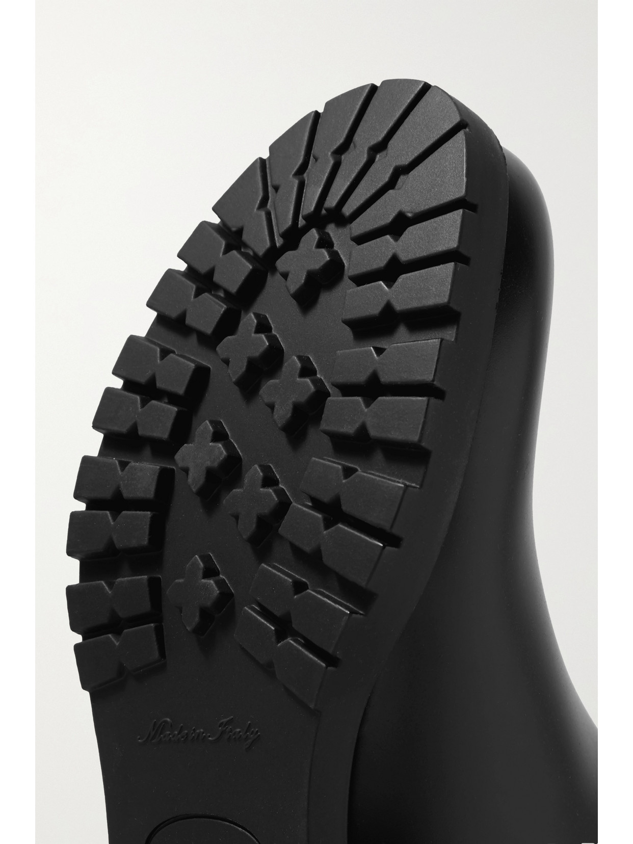 MONCLER GINETTE QUILTED NYLON AND RUBBER RAIN BOOTS