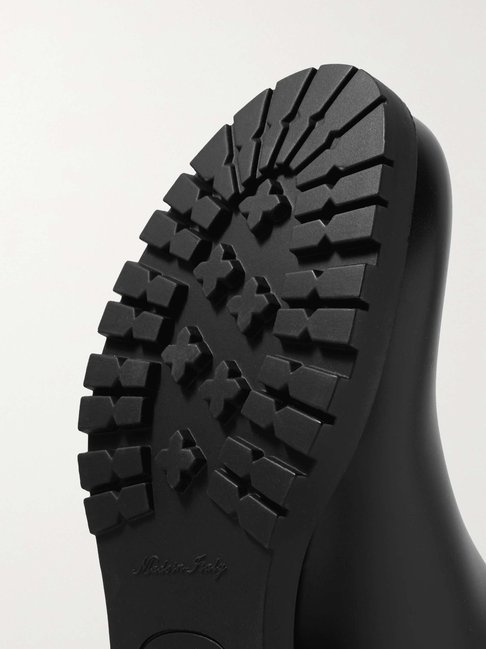 MONCLER Ginette quilted nylon and rubber rain boots