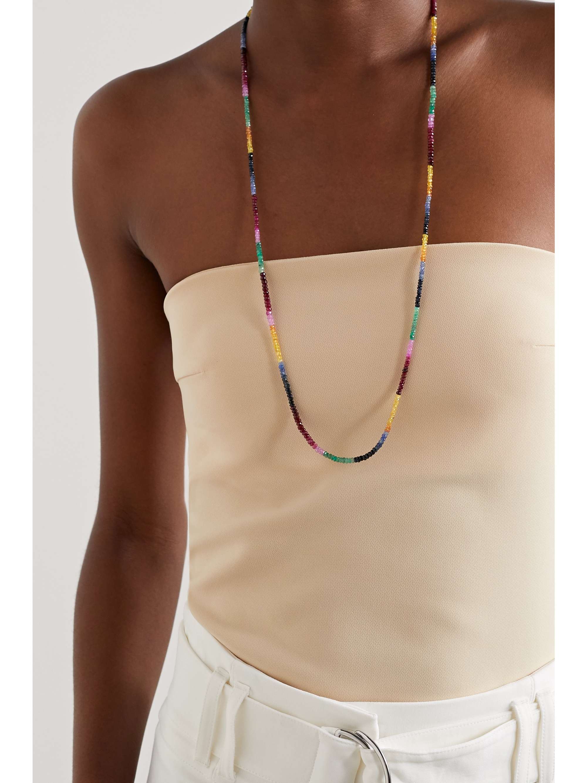 JIA JIA 14-karat gold sapphire necklace