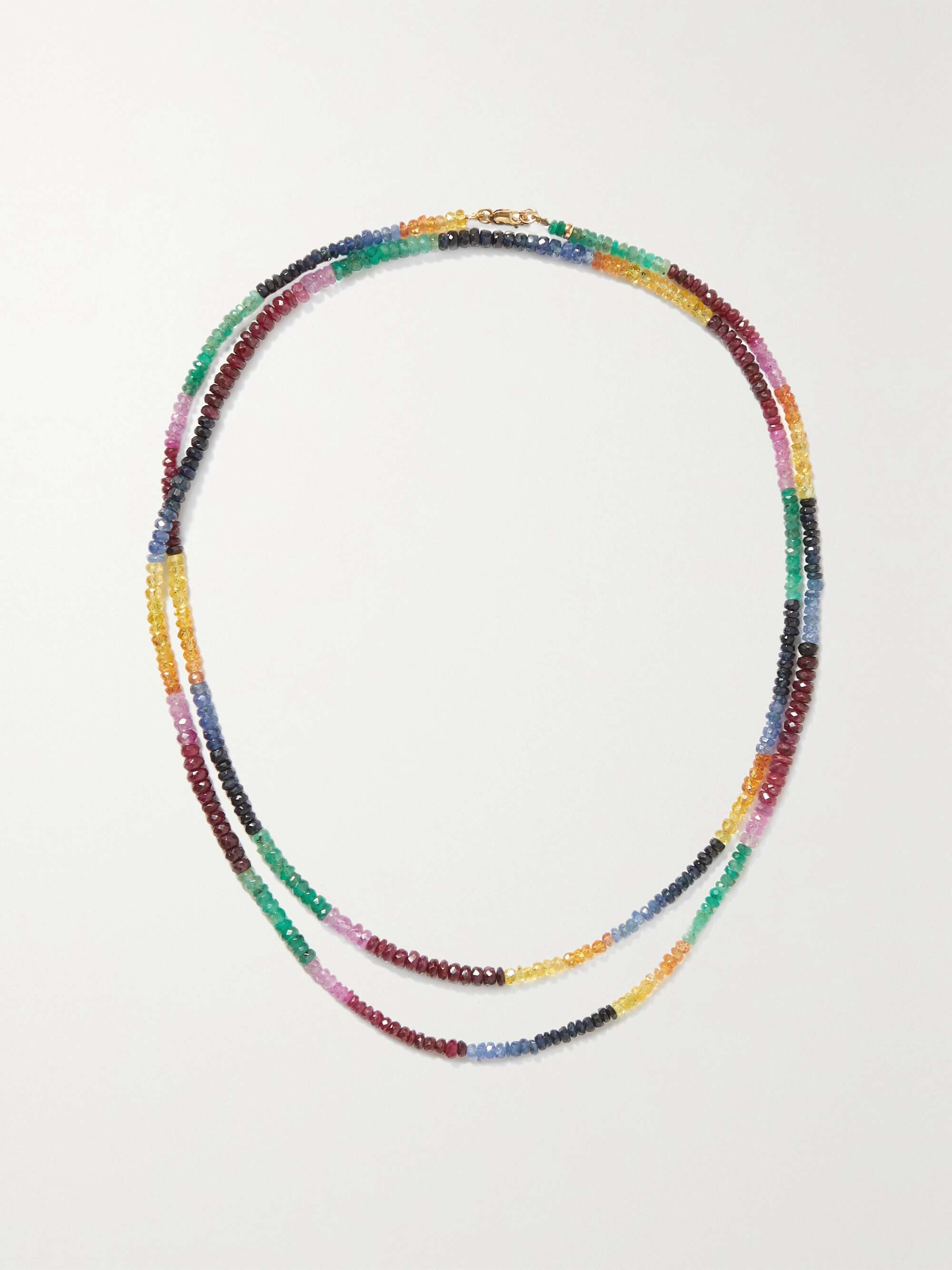 net-a-porter.com | 14-karat gold sapphire necklace