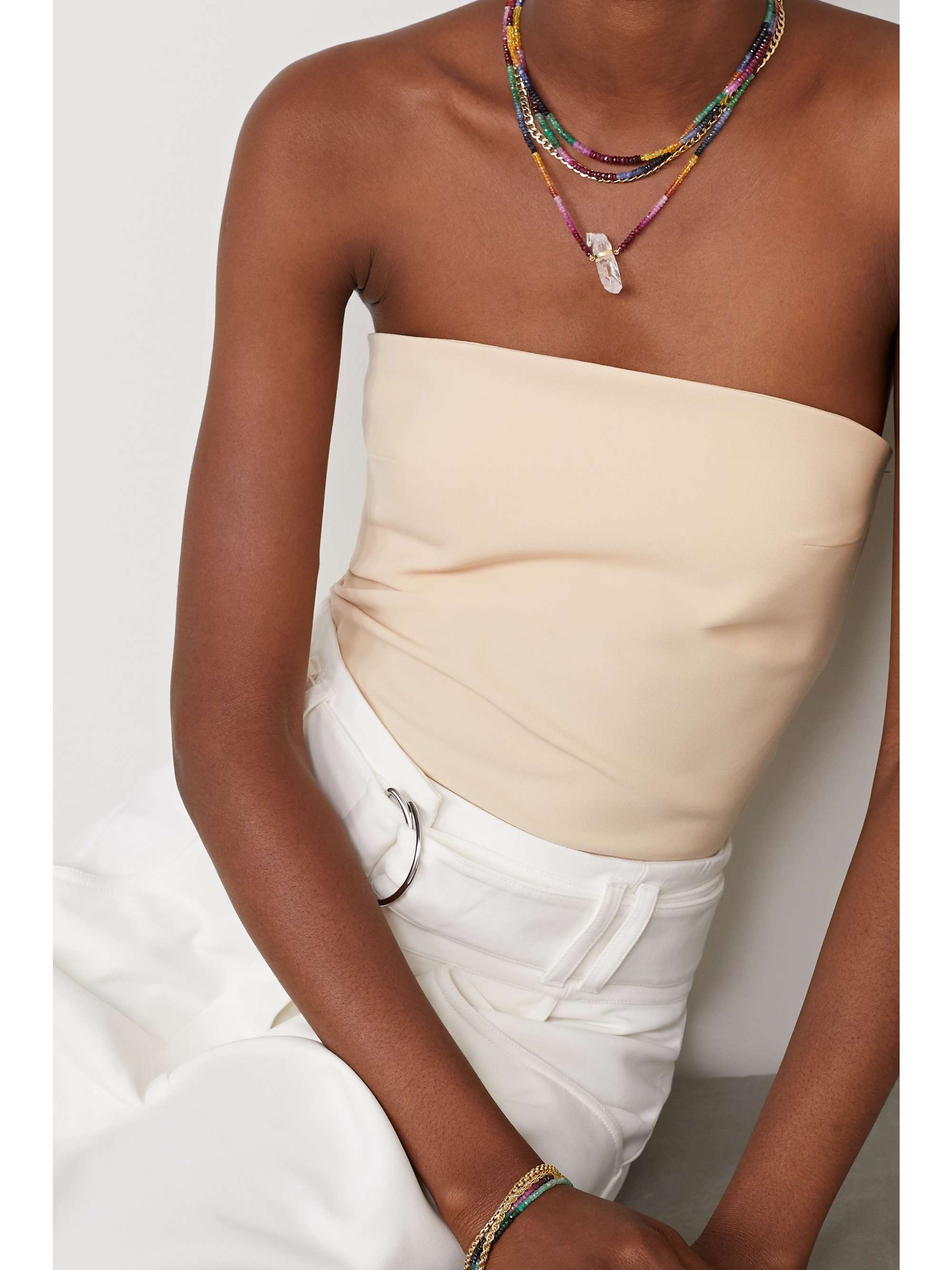 JIA JIA 14-karat gold sapphire necklace