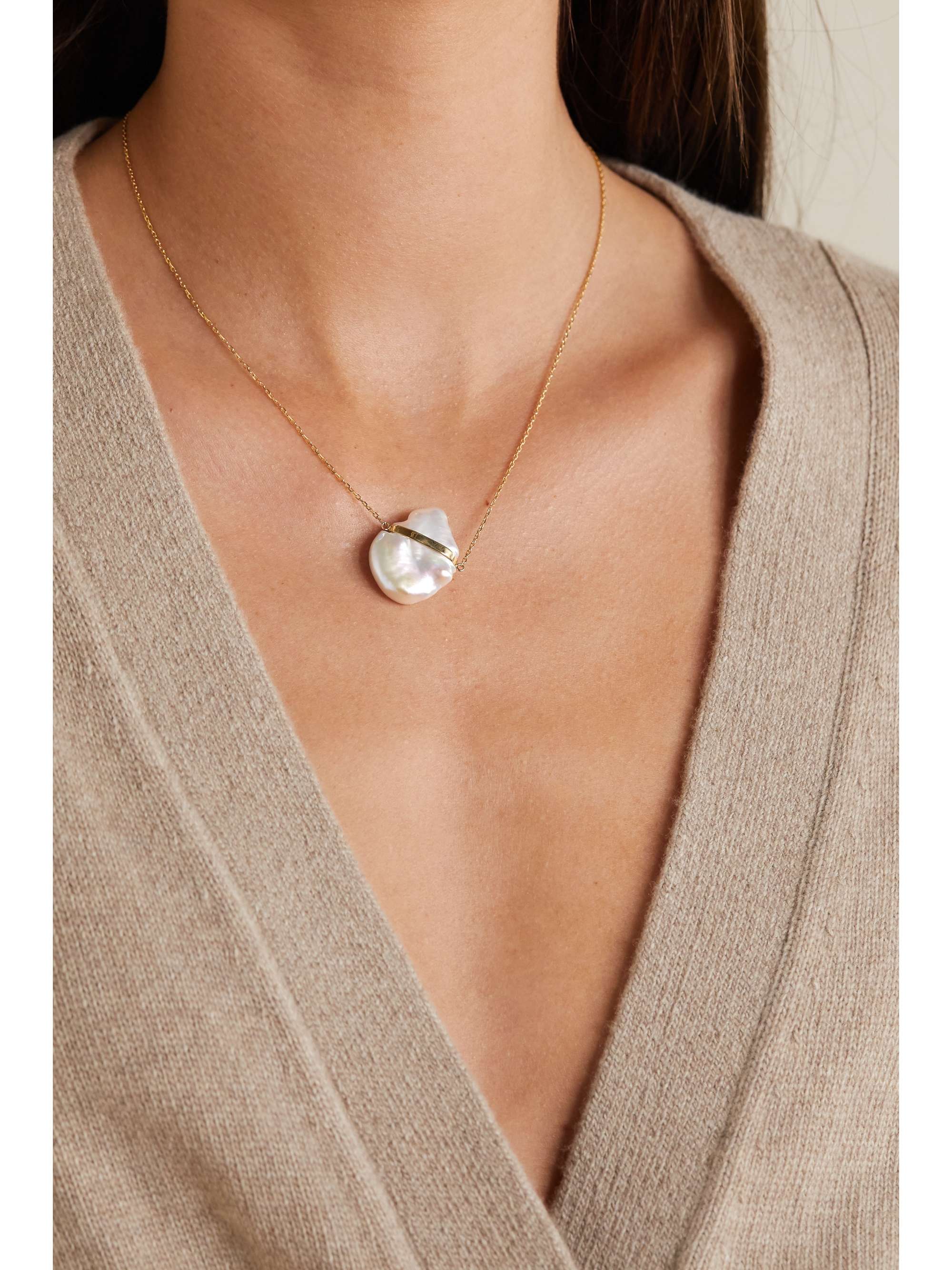 JIA JIA 14-karat gold pearl necklace