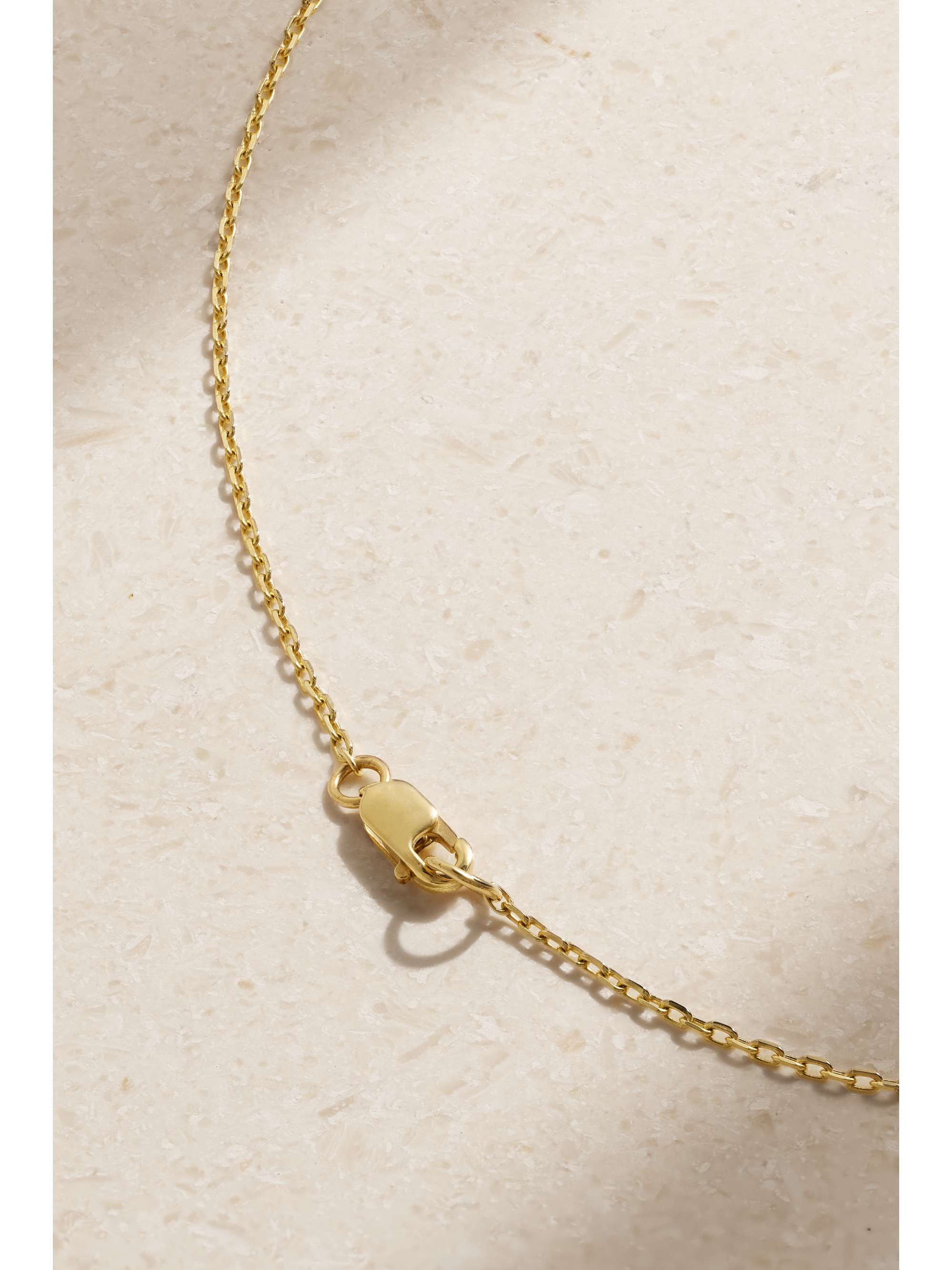 JIA JIA 14-karat gold, quartz and diamond necklace