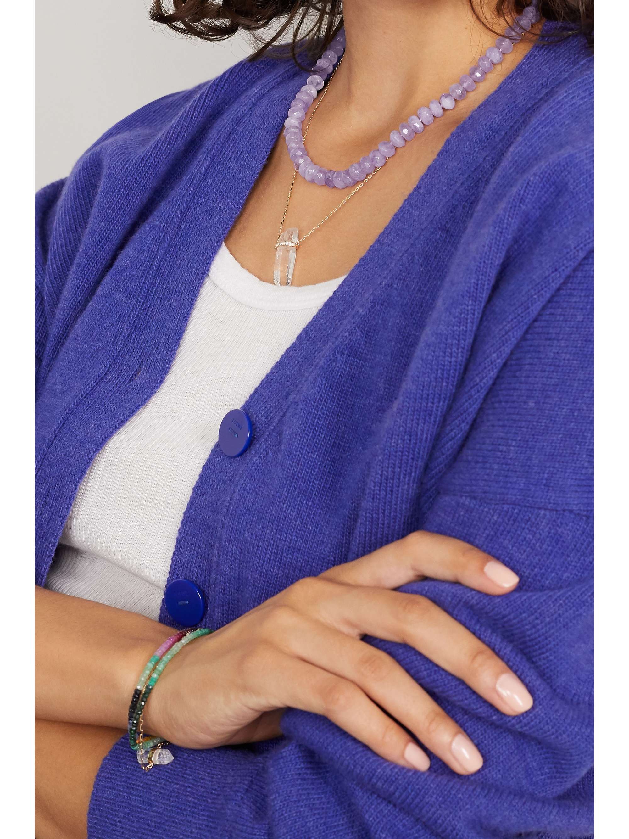 JIA JIA Gold amethyst necklace