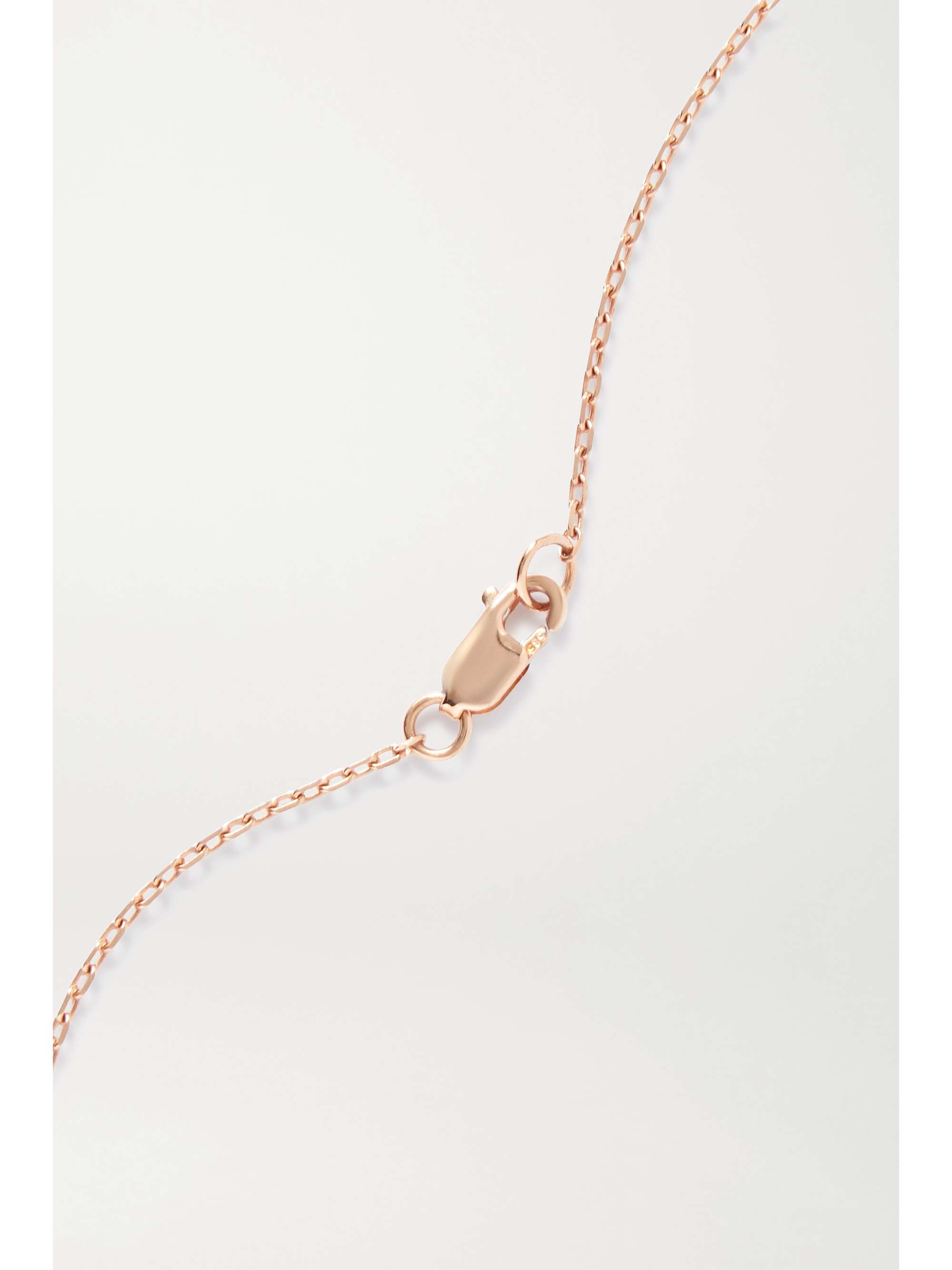 JIA JIA 14-karat rose gold quartz necklace